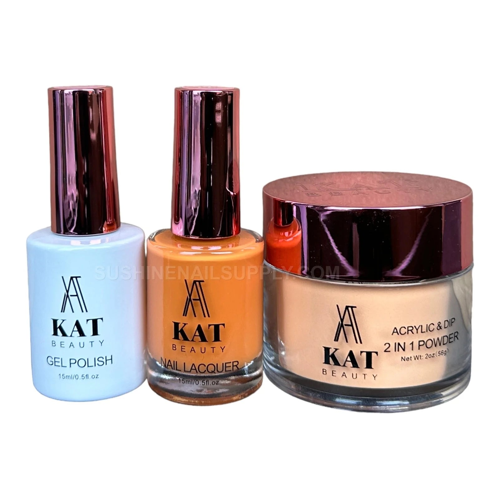 KAT UV/LED Soak Off Gel Polish 3in1 #221 - Orange Glow
