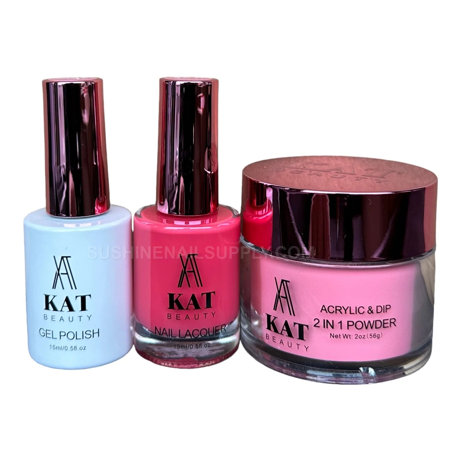 KAT UV/LED Soak Off Gel Polish 3in1 #233 - Hot Pink