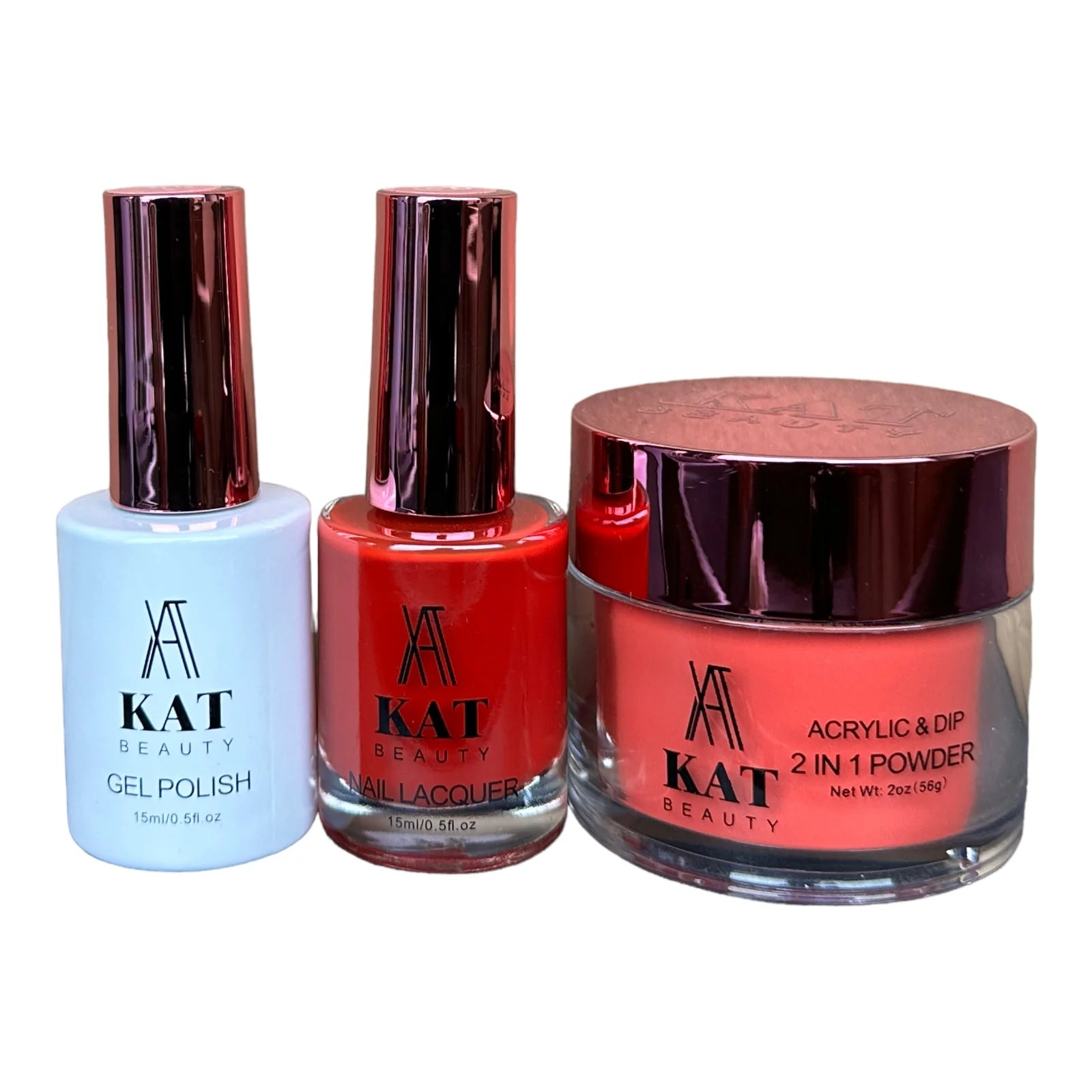 KAT UV/LED Soak Off Gel Polish 3in1 #239 - Vibrant Red