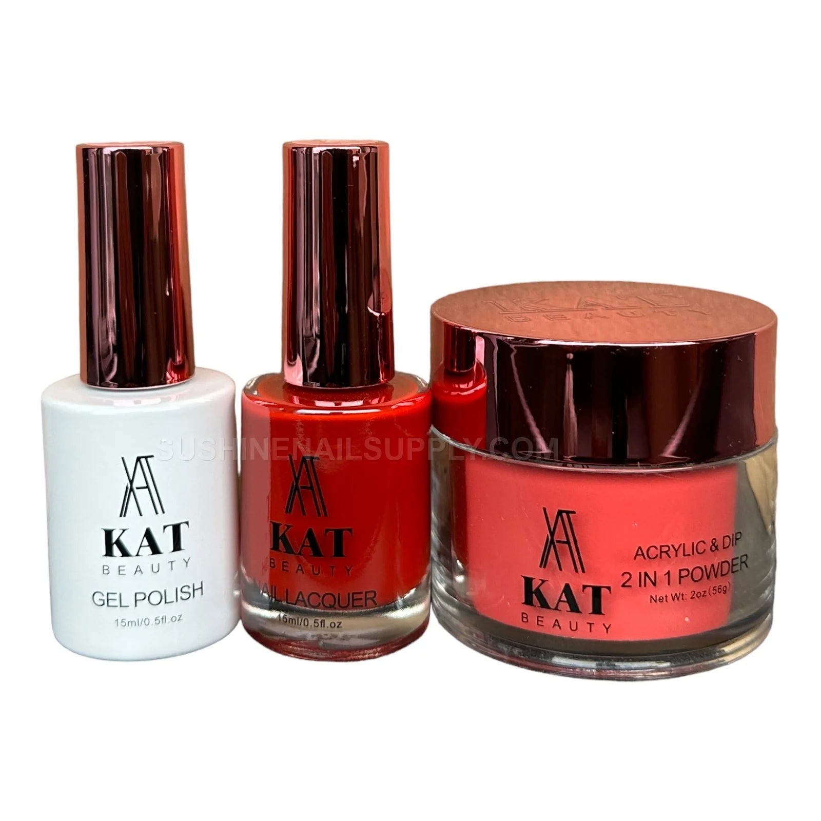 KAT UV/LED Soak Off Gel Polish 3in1 #241 - Bright Red