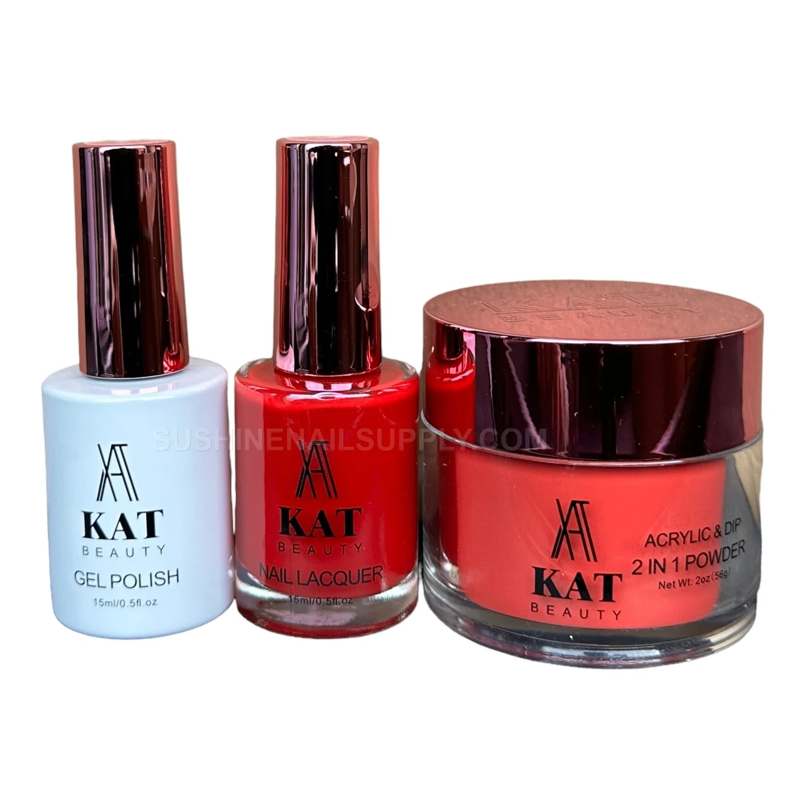 KAT UV/LED Soak Off Gel Polish 3in1 #244 - Red Passion