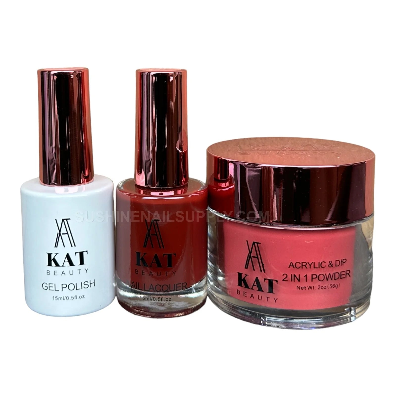 KAT UV/LED Soak Off Gel Polish 3in1 #245 - Rich Red