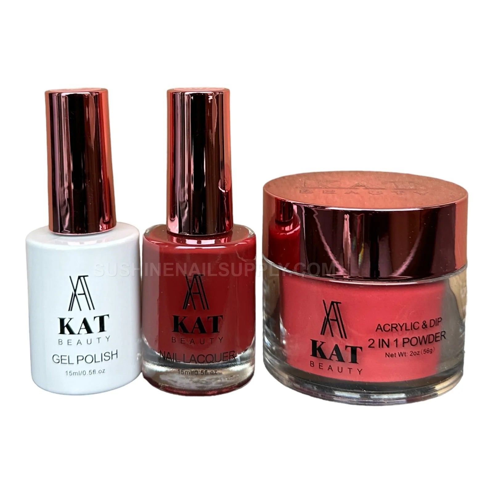 KAT UV/LED Soak Off Gel Polish 3in1 #246 - Deep Red