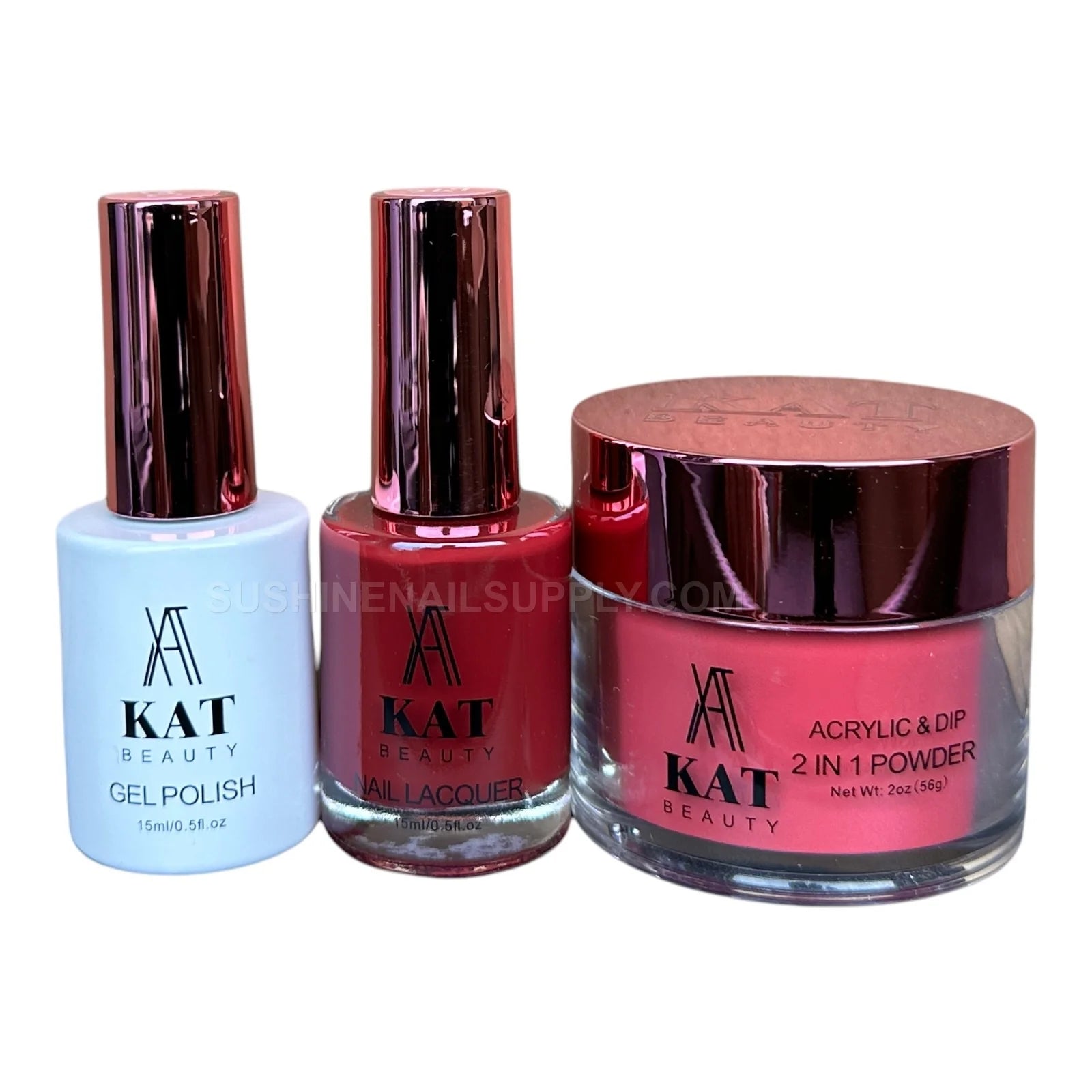KAT UV/LED Soak Off Gel Polish 3in1 #247 - Bright Red