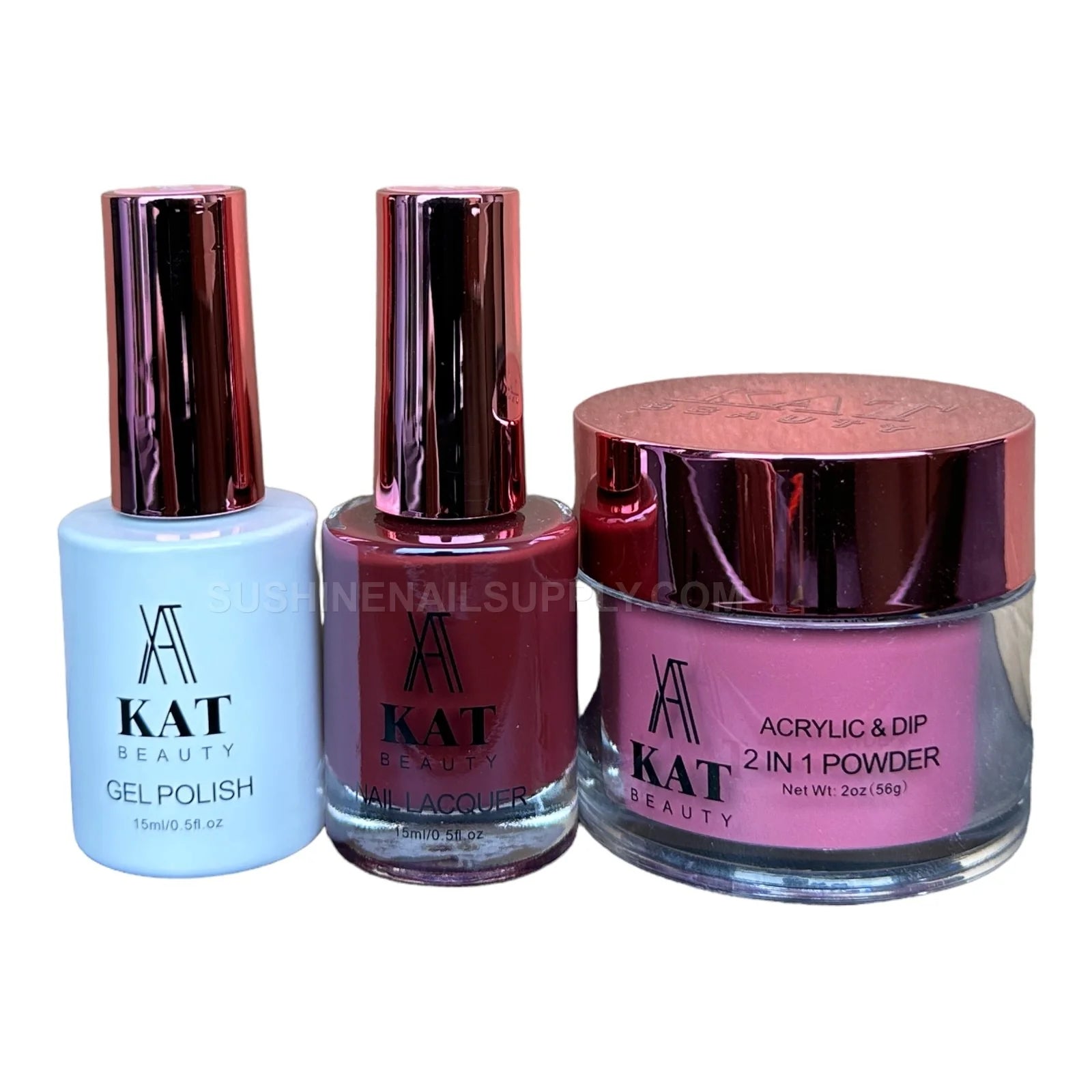 KAT UV/LED Soak Off Gel Polish 3in1 #248 - Elegant Burgundy