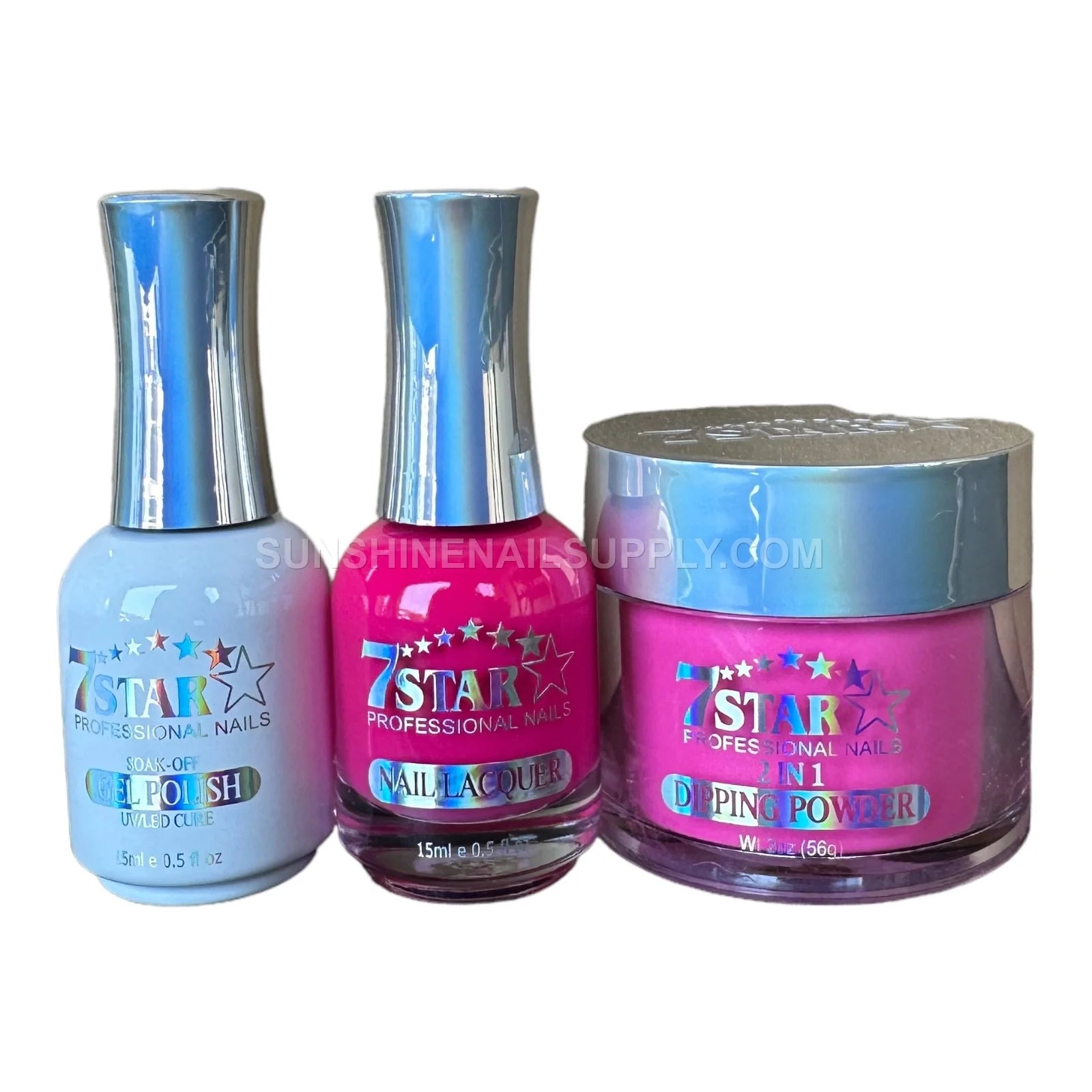 #16 - 7 Star UV/LED Soak Off Gel Polish 3-in-1 Set, Gel, Lacquer & Powder