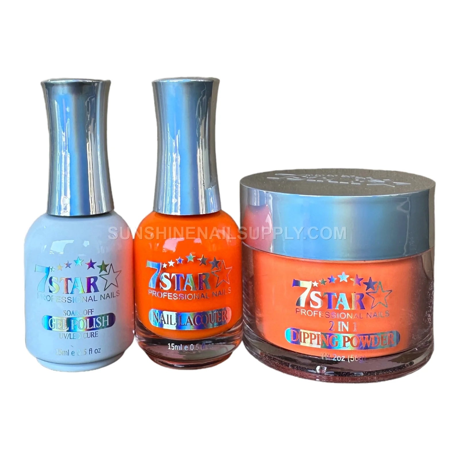 #17 - 7 Star UV/LED Soak Off Gel Polish 3-in-1 Set, Gel, Lacquer, Powder