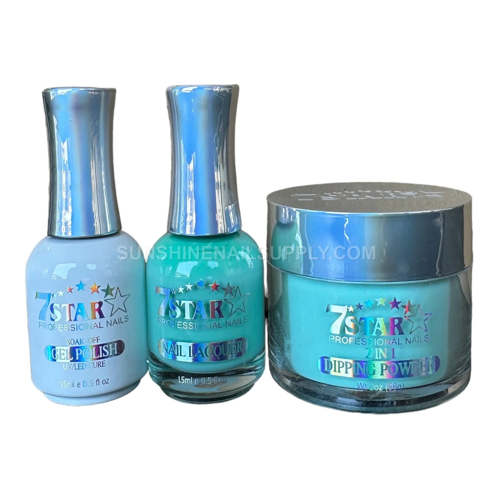 #22 -7 Star UV/LED Soak Off Gel Polish 3-in-1 Set, Gel, Lacquer & Powder