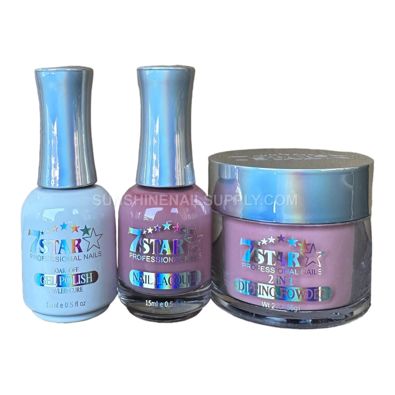 #23 - 7 Star UV/LED Soak Off Gel Polish 3-in-1 Set, Gel, Lacquer & Powder