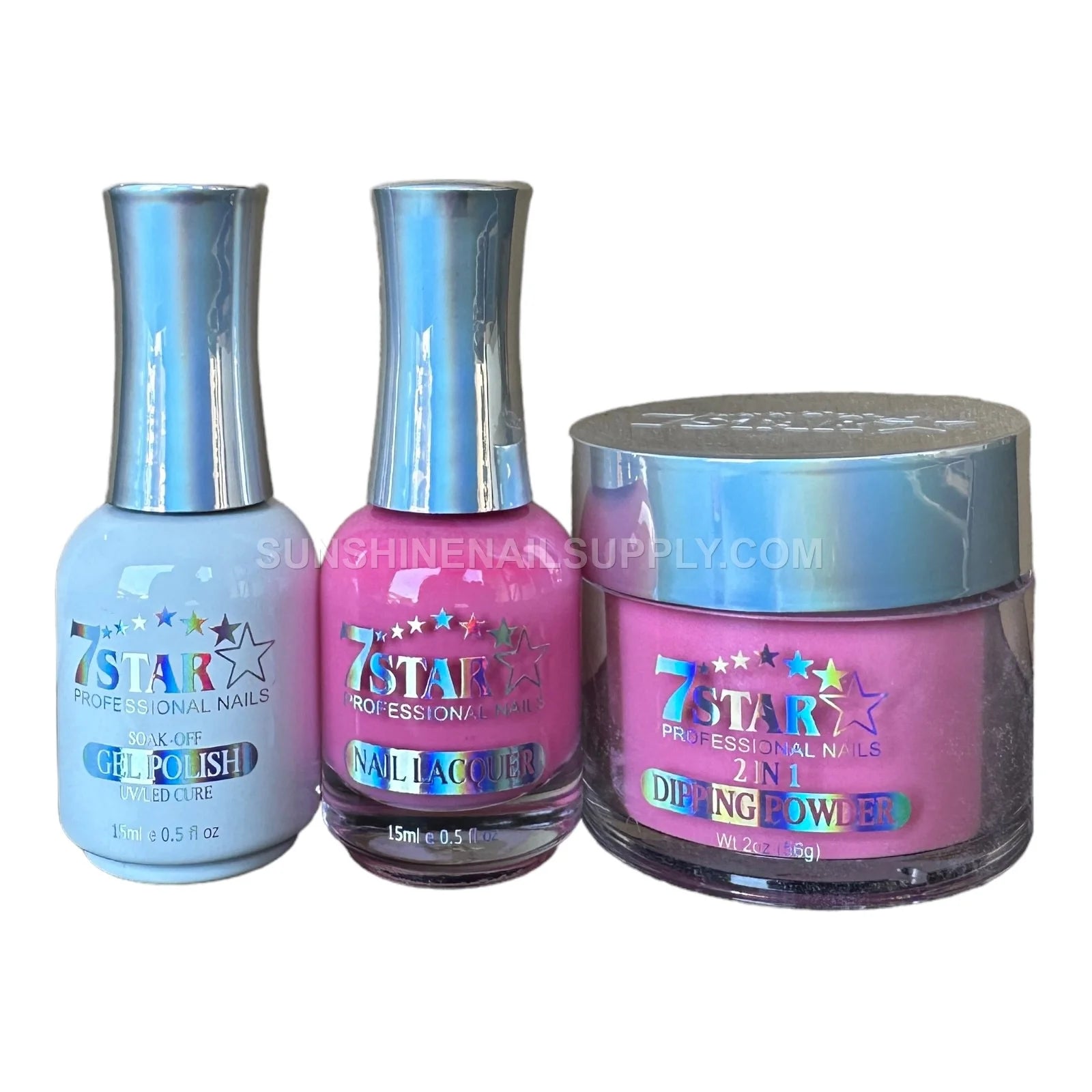 #25 - 7 Star UV/LED Soak Off Gel Polish 3-in-1 Set, Gel, Lacquer & Powder