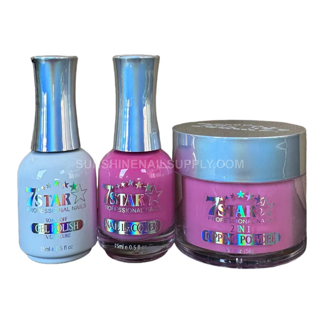 7 Star UV/LED Soak Off Gel Polish 3-in-1 Set, Gel, Lacquer & Powder