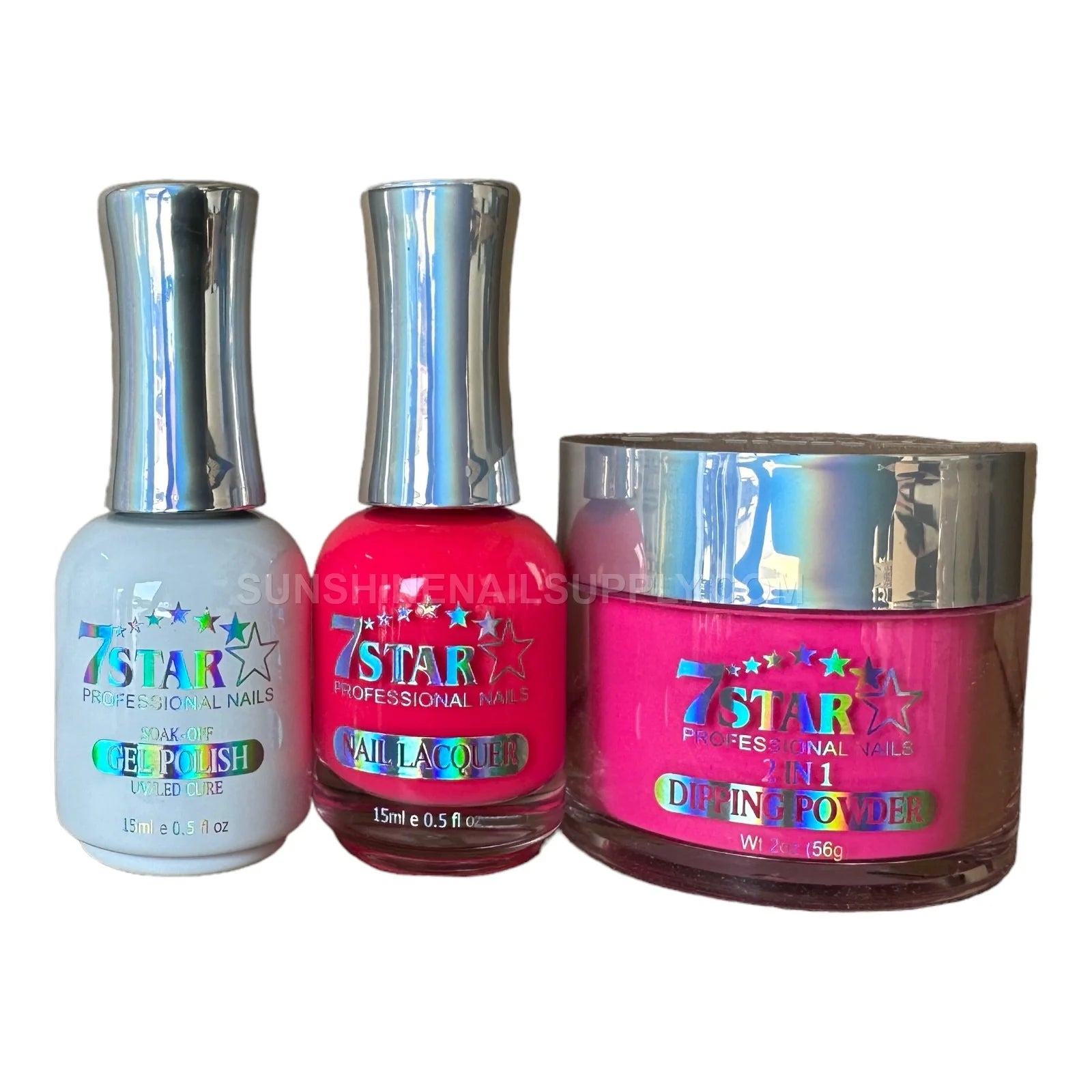7 Star Gel 3-in-1 UV/LED Gel Polish Set – Gel, Lacquer & Powder