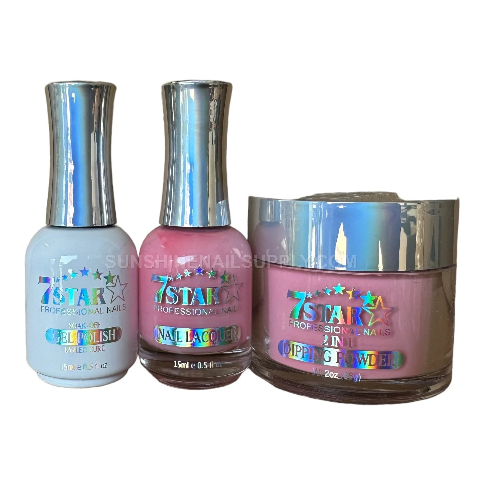 7 Star Gel 3-in-1 UV/LED Gel Polish Set – Gel, Lacquer & Powder