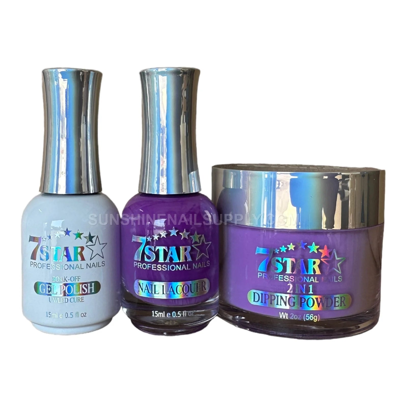 7 Star Gel 3-in-1 UV/LED Set – Gel Polish, Lacquer & Powder