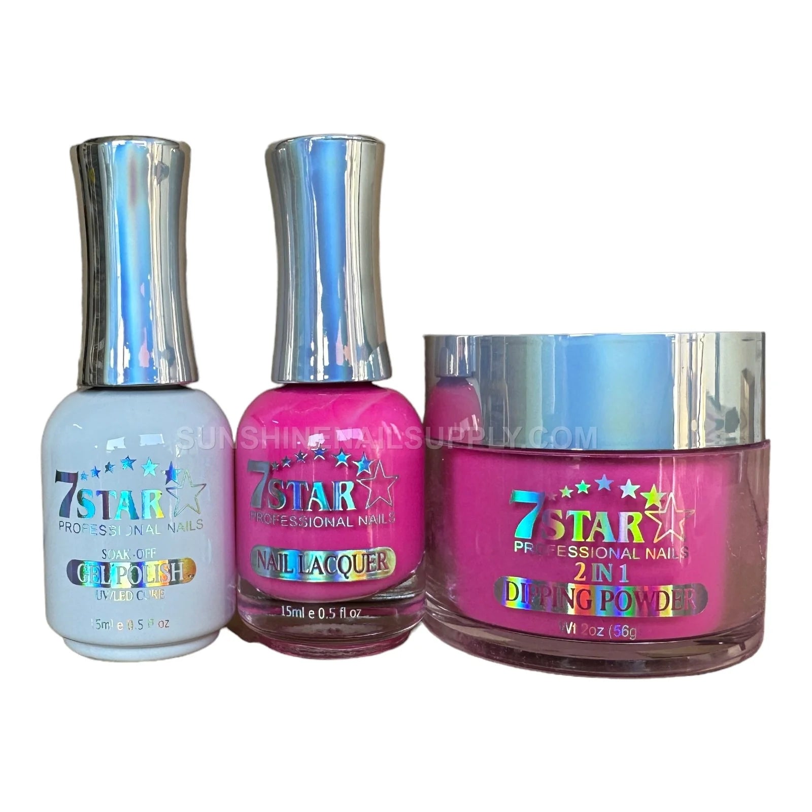 7 Star Gel 3 in 1 UV/LED Soak Off Polish, Lacquer & Powder