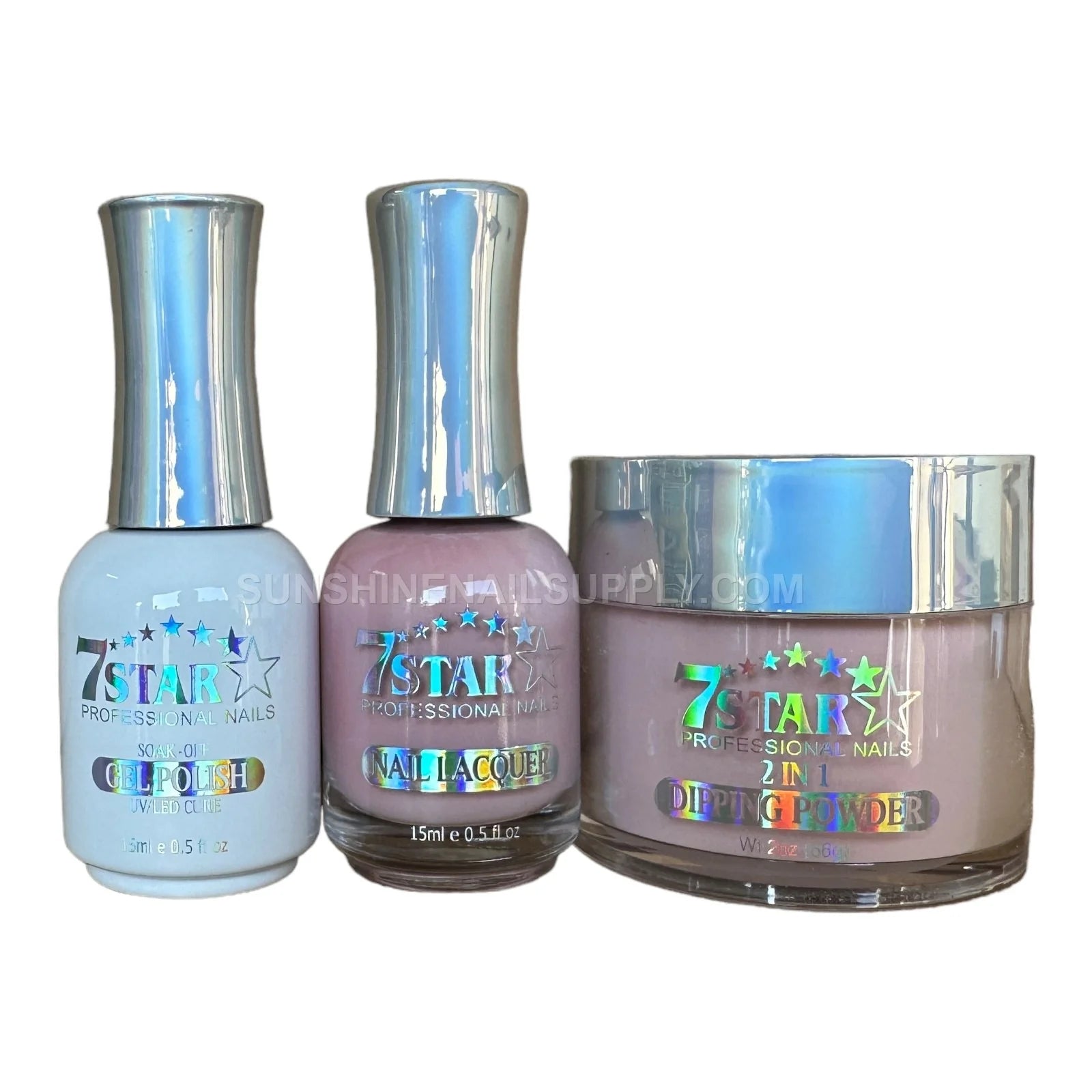 7 Star UV/LED Gel Polish 3 in 1 Set - Gel, Lacquer, & Powder