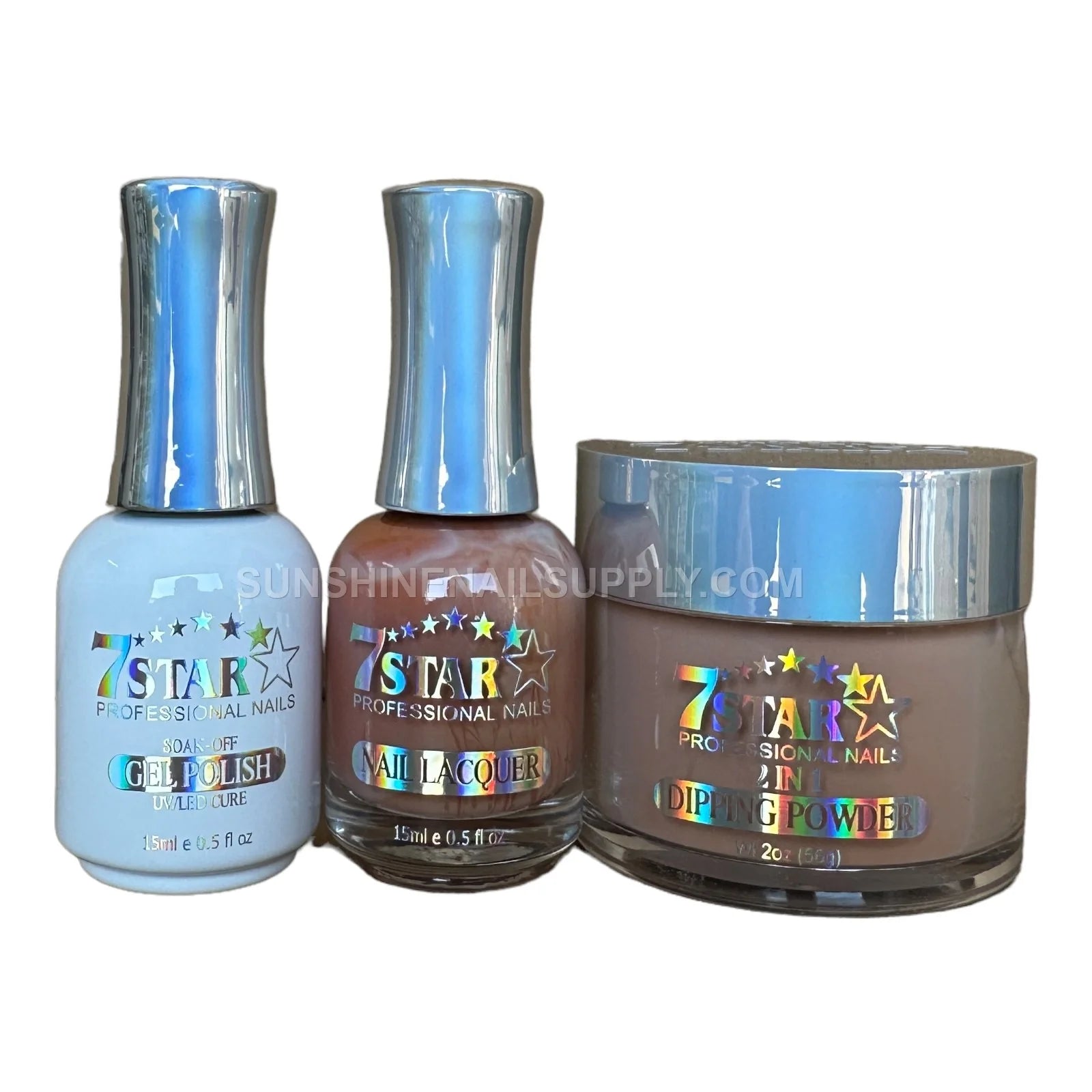 7 Star 3 in 1 Gel Polish Set - UV/LED Gel, Lacquer & Dip Powder