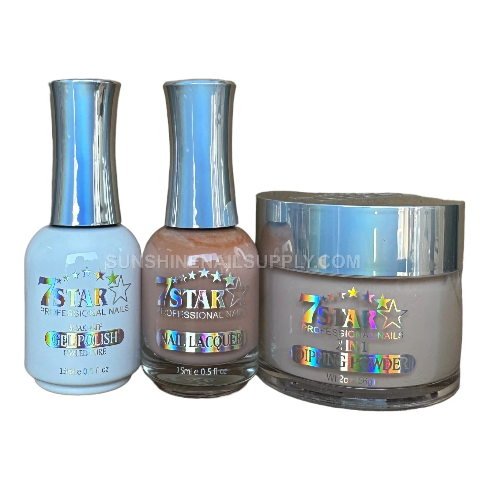 7 Star 3 in 1 Gel Polish Set - UV/LED Gel, Lacquer & Dip Powder