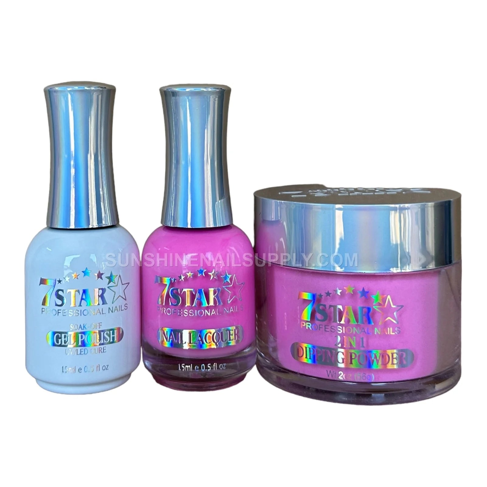 7 Star UV/LED Soak Off Gel Polish 3 in 1 #119 - Pink & Blue