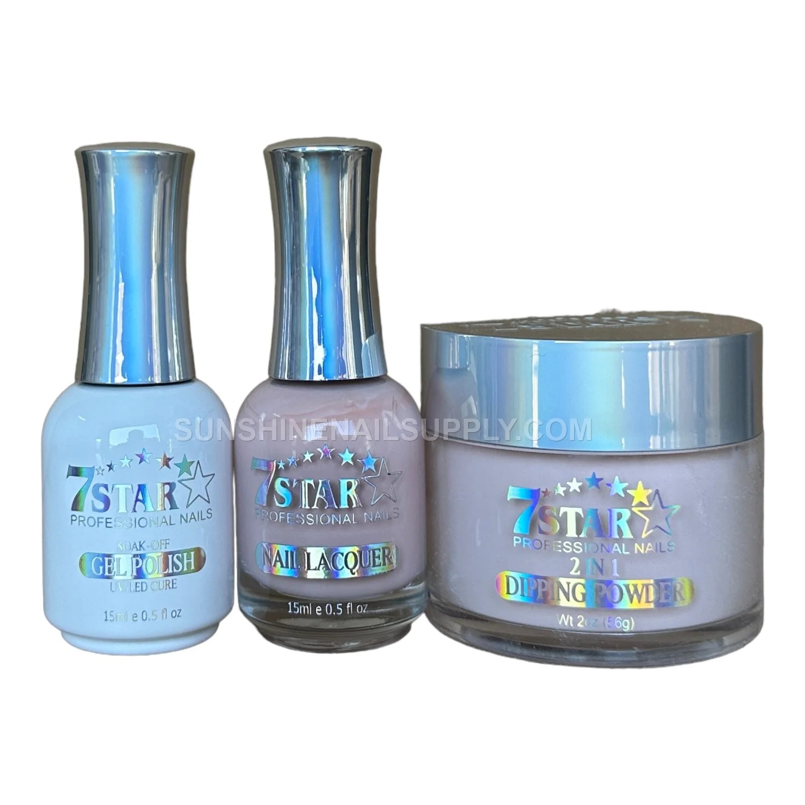 7 Star UV/LED Soak Off Gel Polish 3 in 1 #123 - Soft Pink
