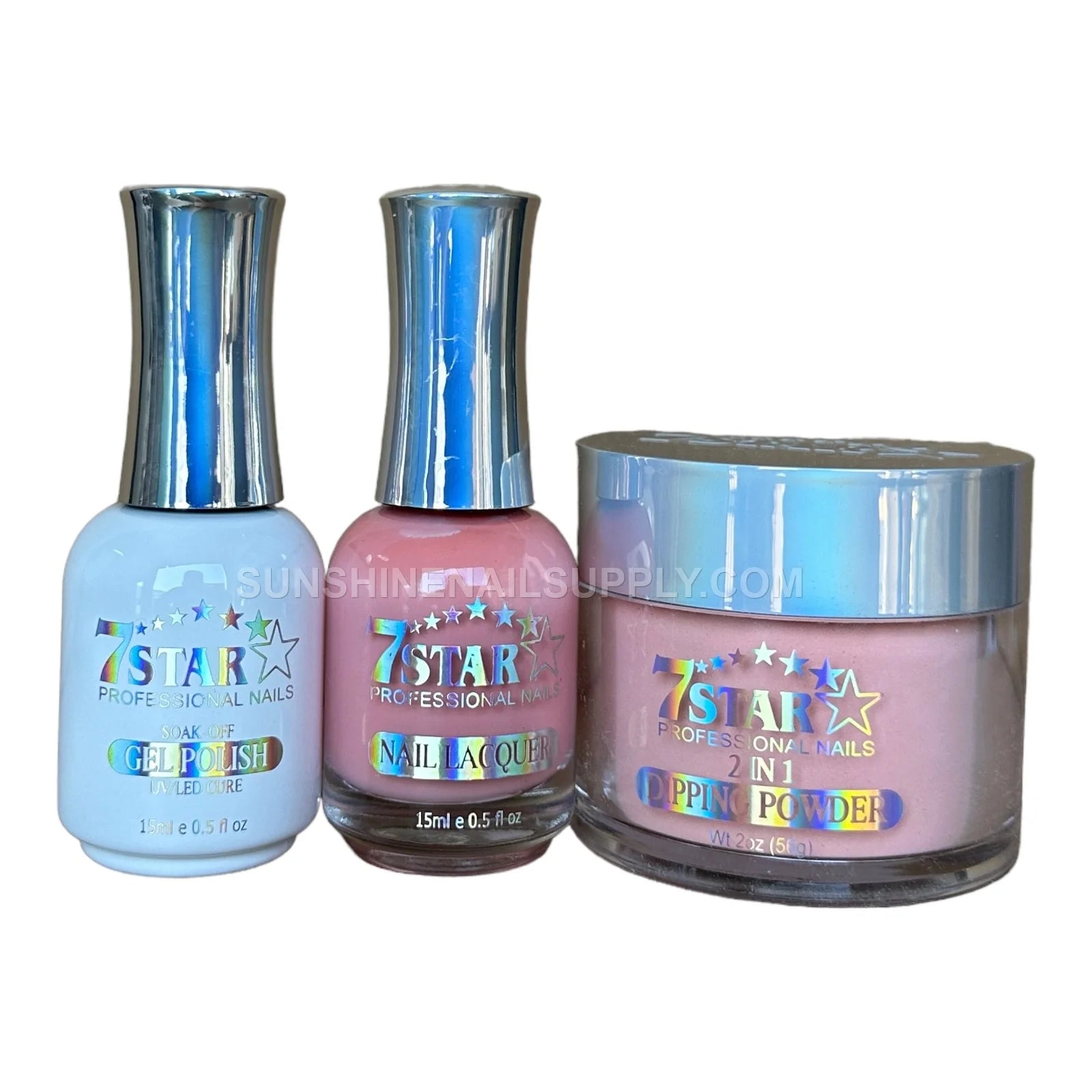 7 Star UV/LED Soak Off Gel Polish 3 in 1 #125 - Soft Pink