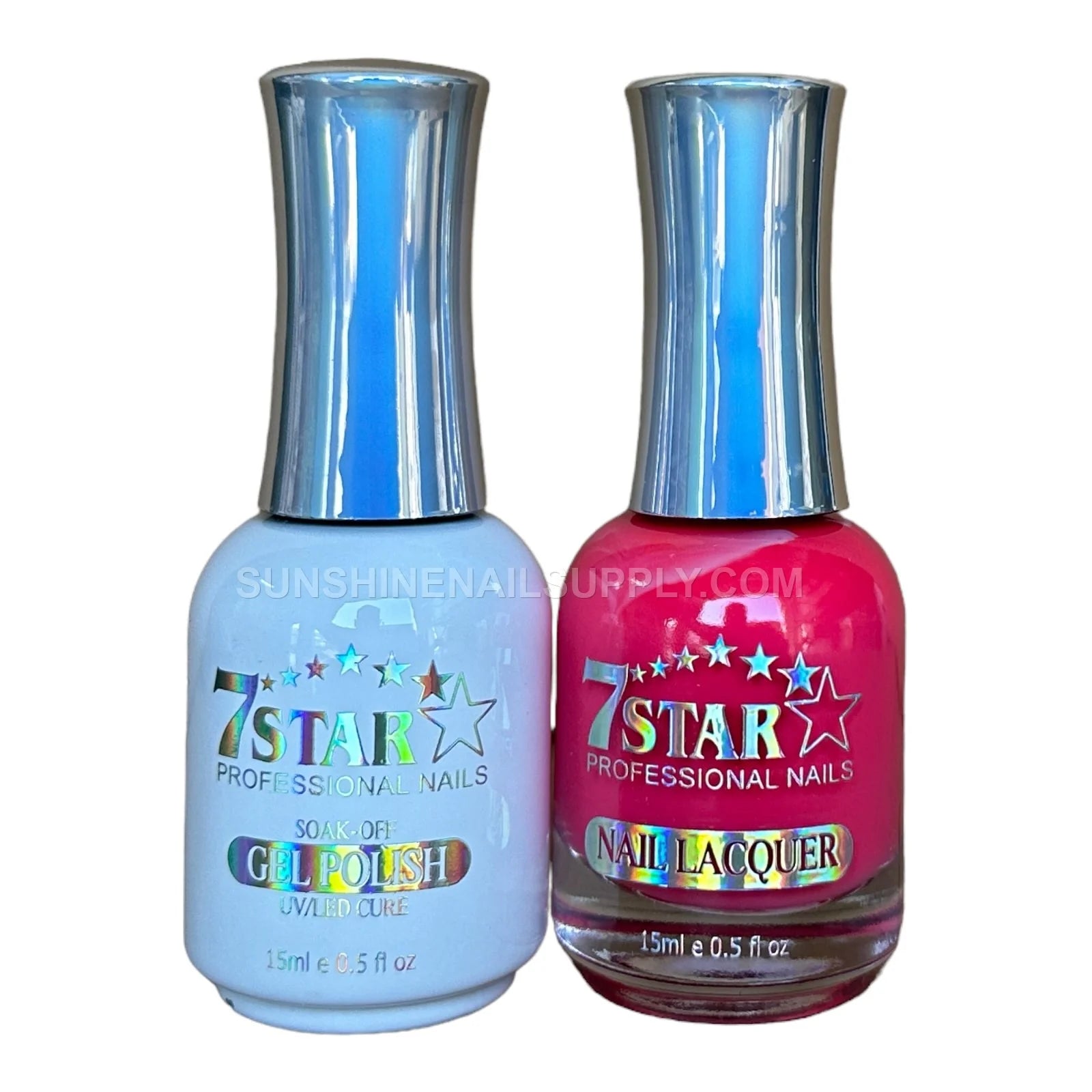 7 Star UV/LED Soak Off Gel Polish 3 in 1 #128 - Hot Pink