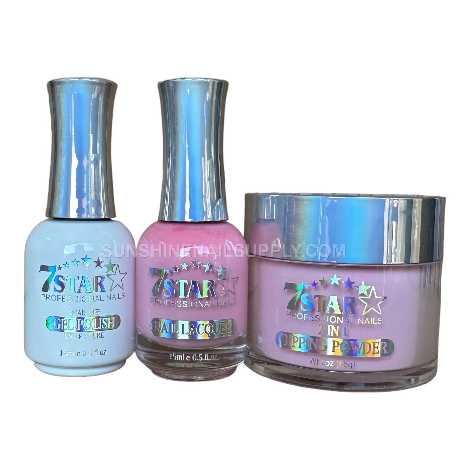 7 Star UV/LED Soak Off Gel Polish 3 in 1 #133 - Soft Pink