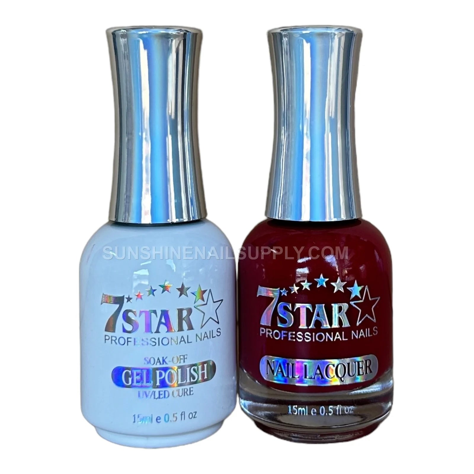 7 Star UV/LED Soak Off Gel Polish 3 in 1 #140 - Deep Red