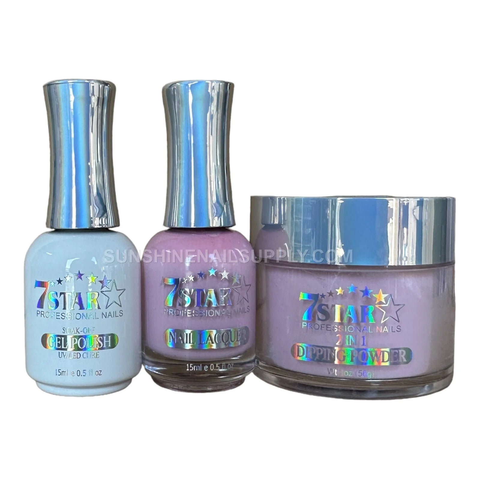 7 Star UV/LED Soak Off Gel Polish 3 in 1 #144 - Lavender Pink