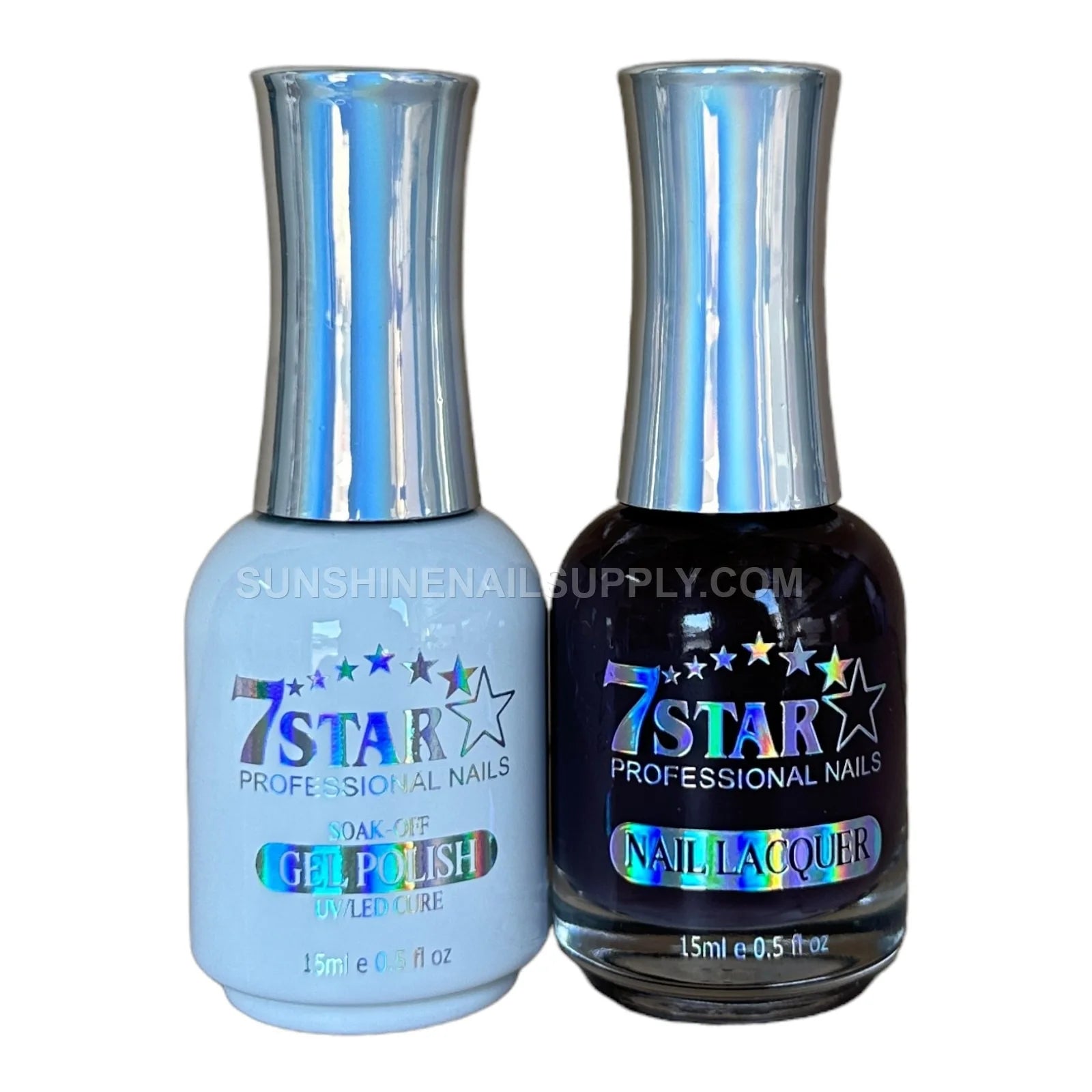 7 Star UV/LED Soak Off Gel Polish 3 in 1 #145 - Midnight Black