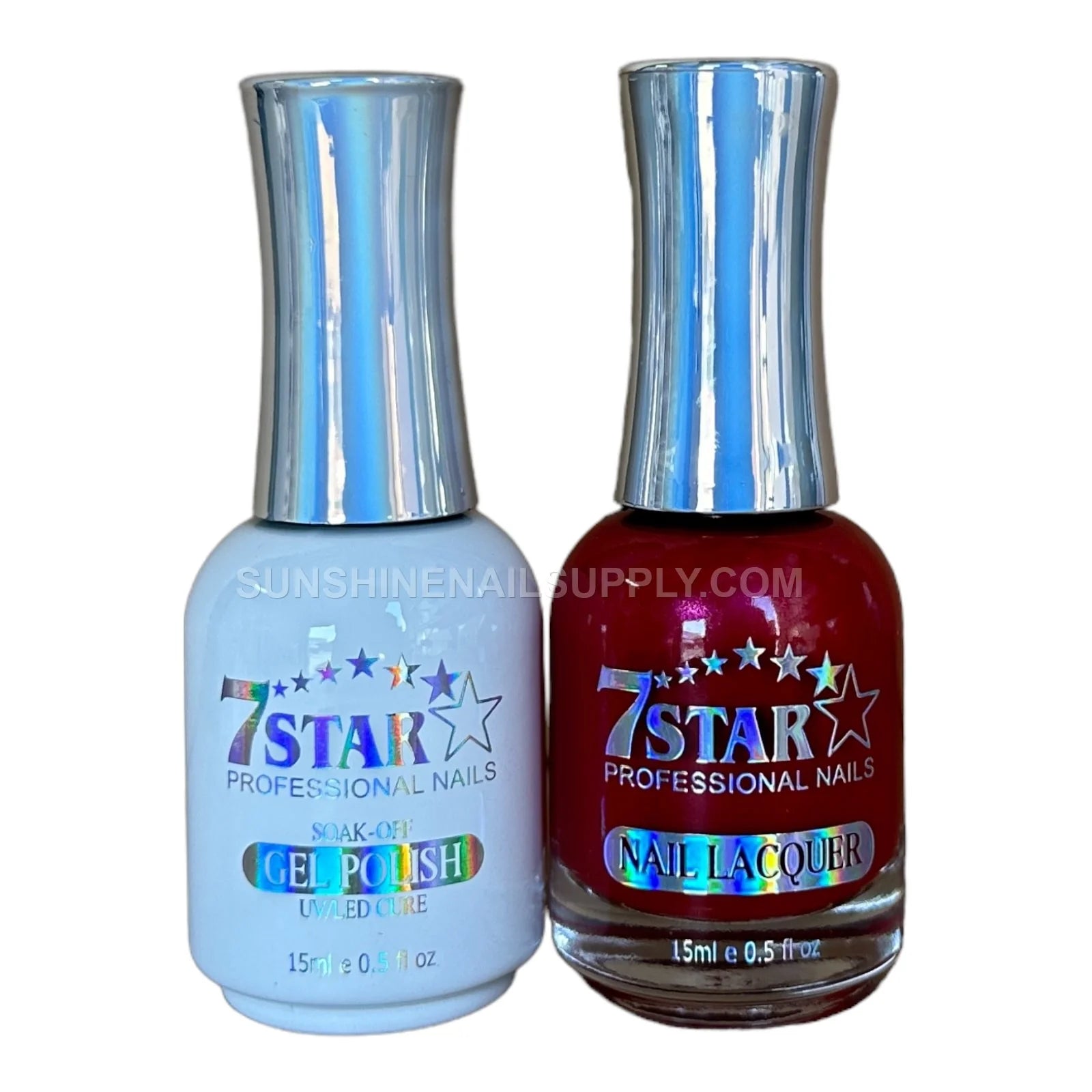 7 Star UV/LED Soak Off Gel Polish 3 in 1 #148 - Crimson Red