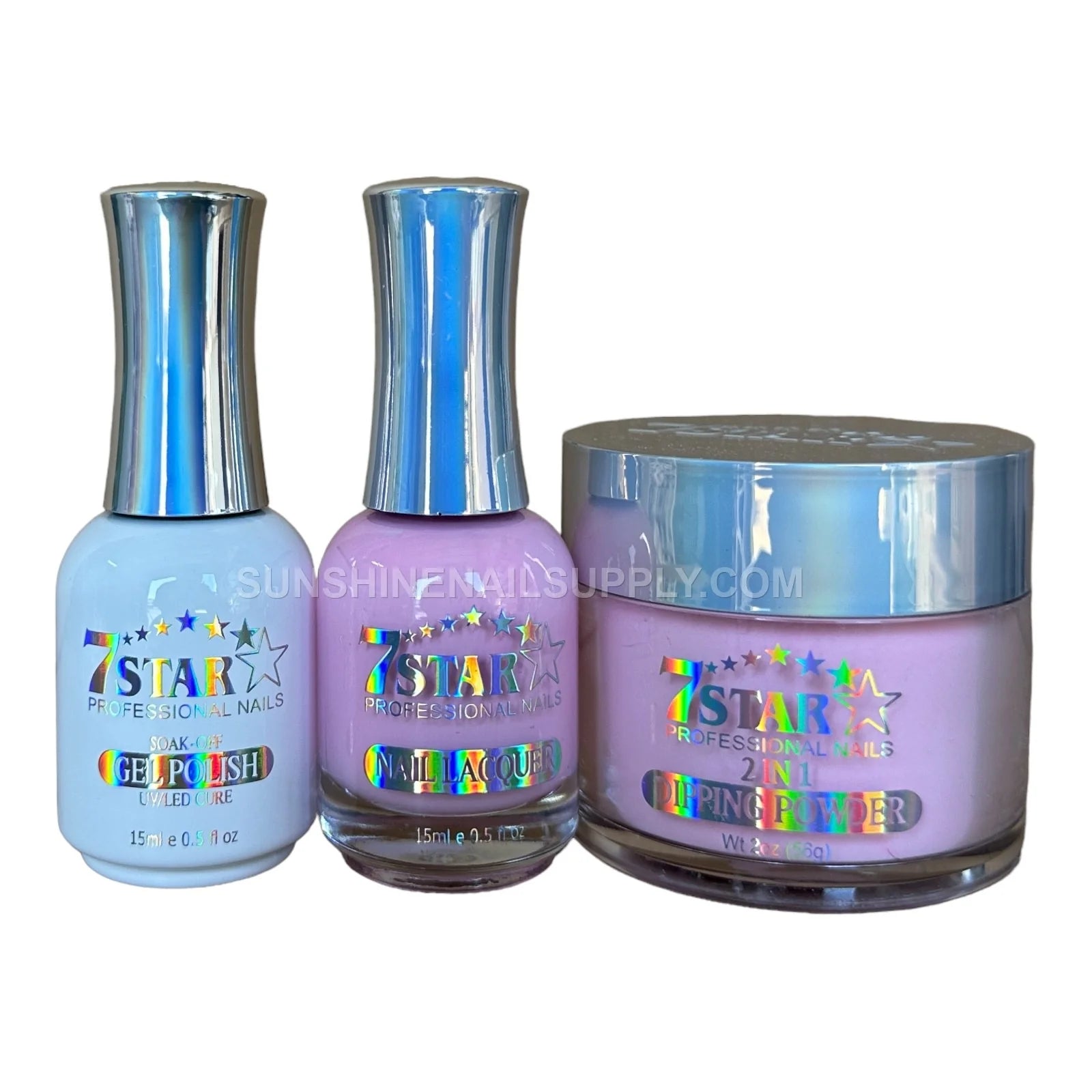 7 Star UV/LED Soak Off Gel Polish 3 in 1 #152 - Lavender Pink