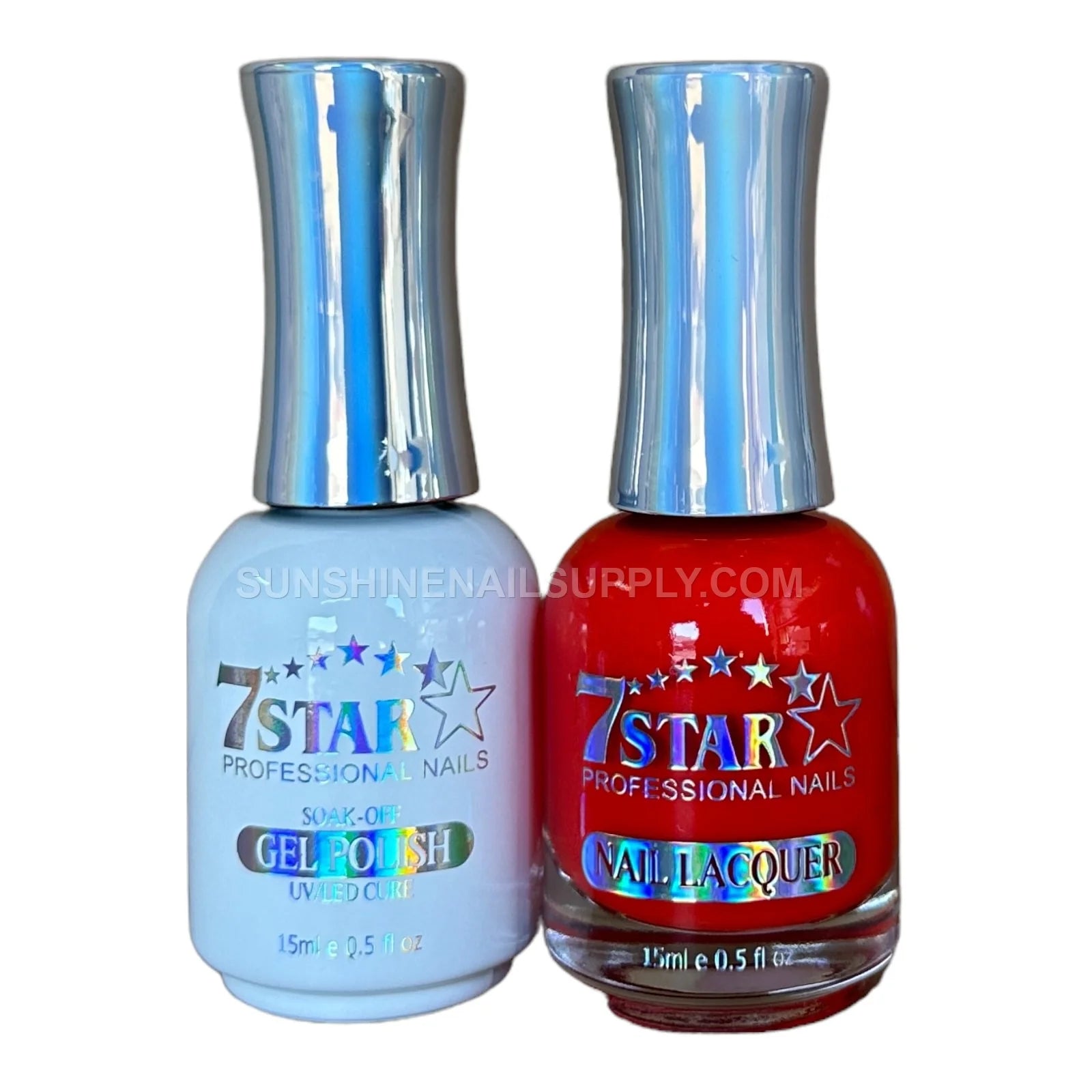 7 Star UV/LED Soak Off Gel Polish 3 in 1 #155 – Vibrant Red