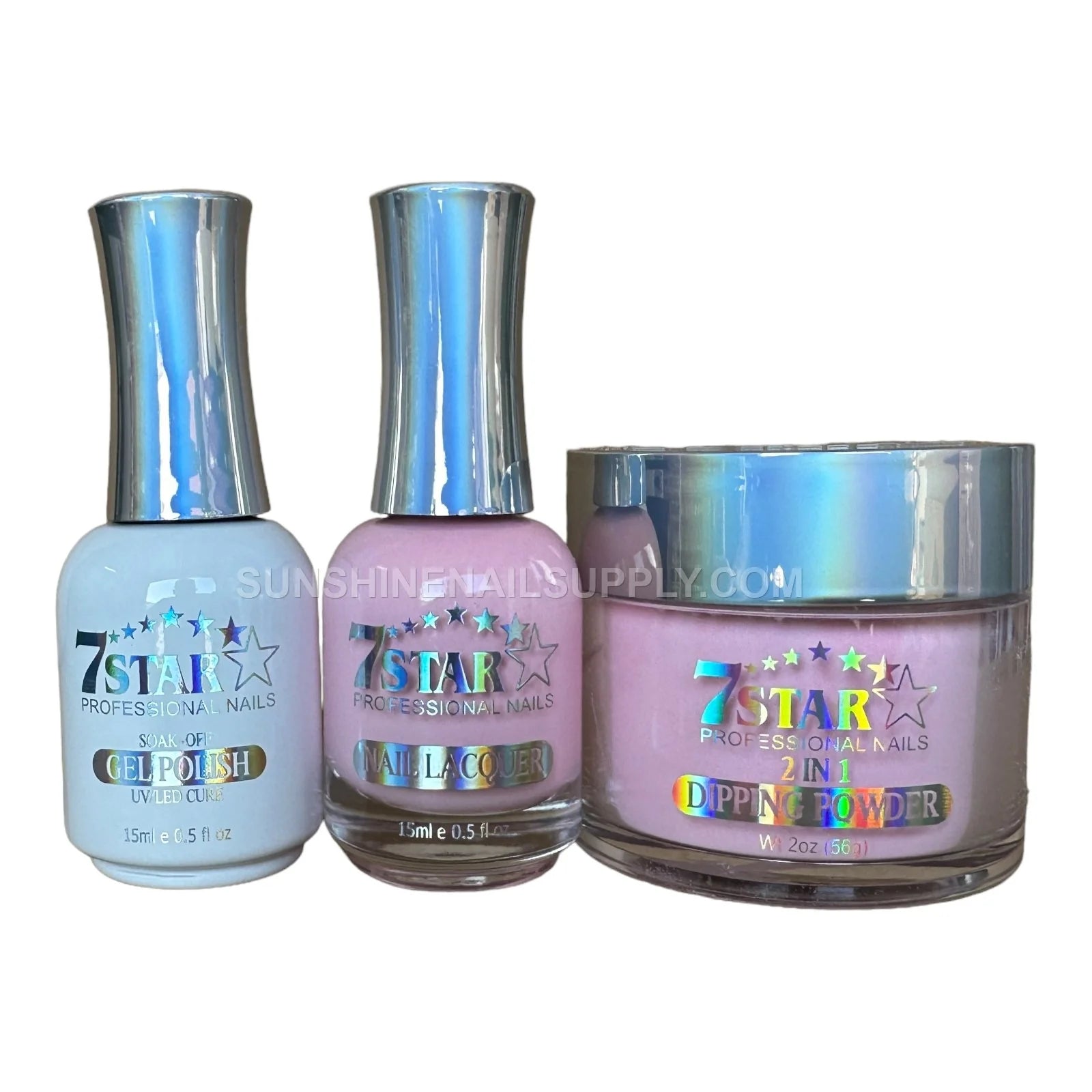 7 Star UV/LED Soak Off Gel Polish 3 in 1 #162 – Pink Color