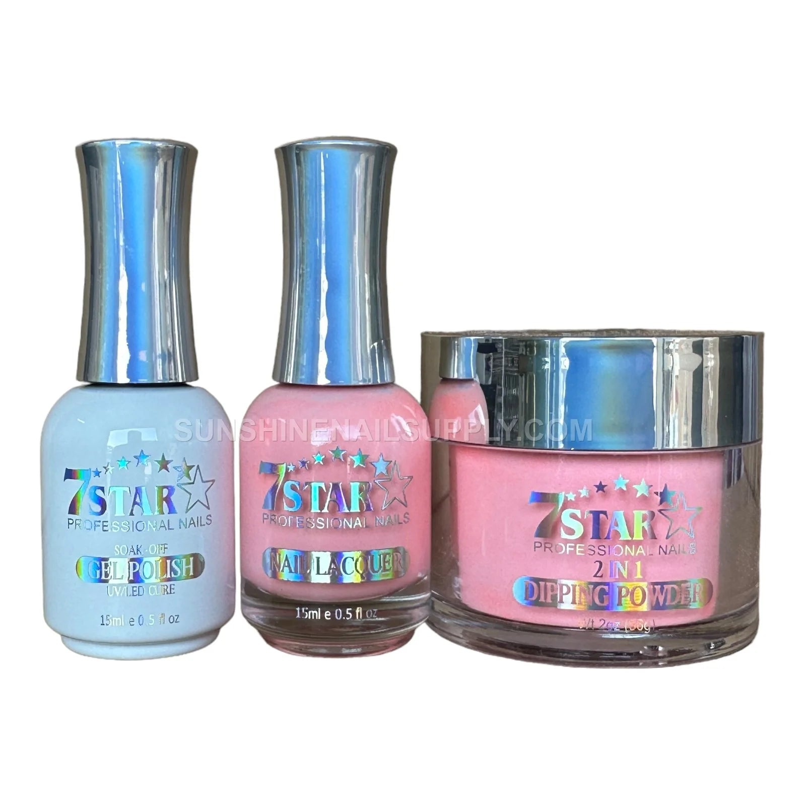7 Star UV/LED Soak Off Gel Polish 3 in 1 #163 – Pink Shade