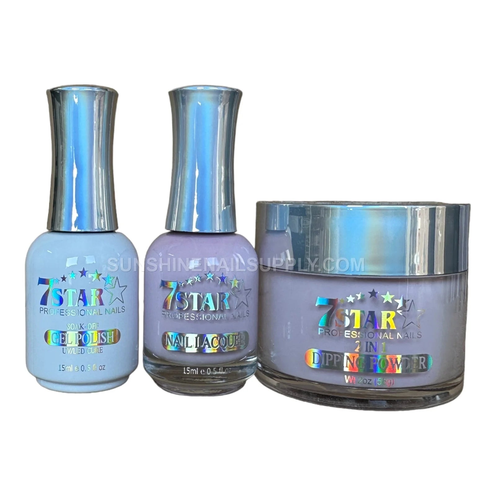 7 Star UV/LED Soak Off Gel Polish 3 in 1 #166 – Soft Lavender