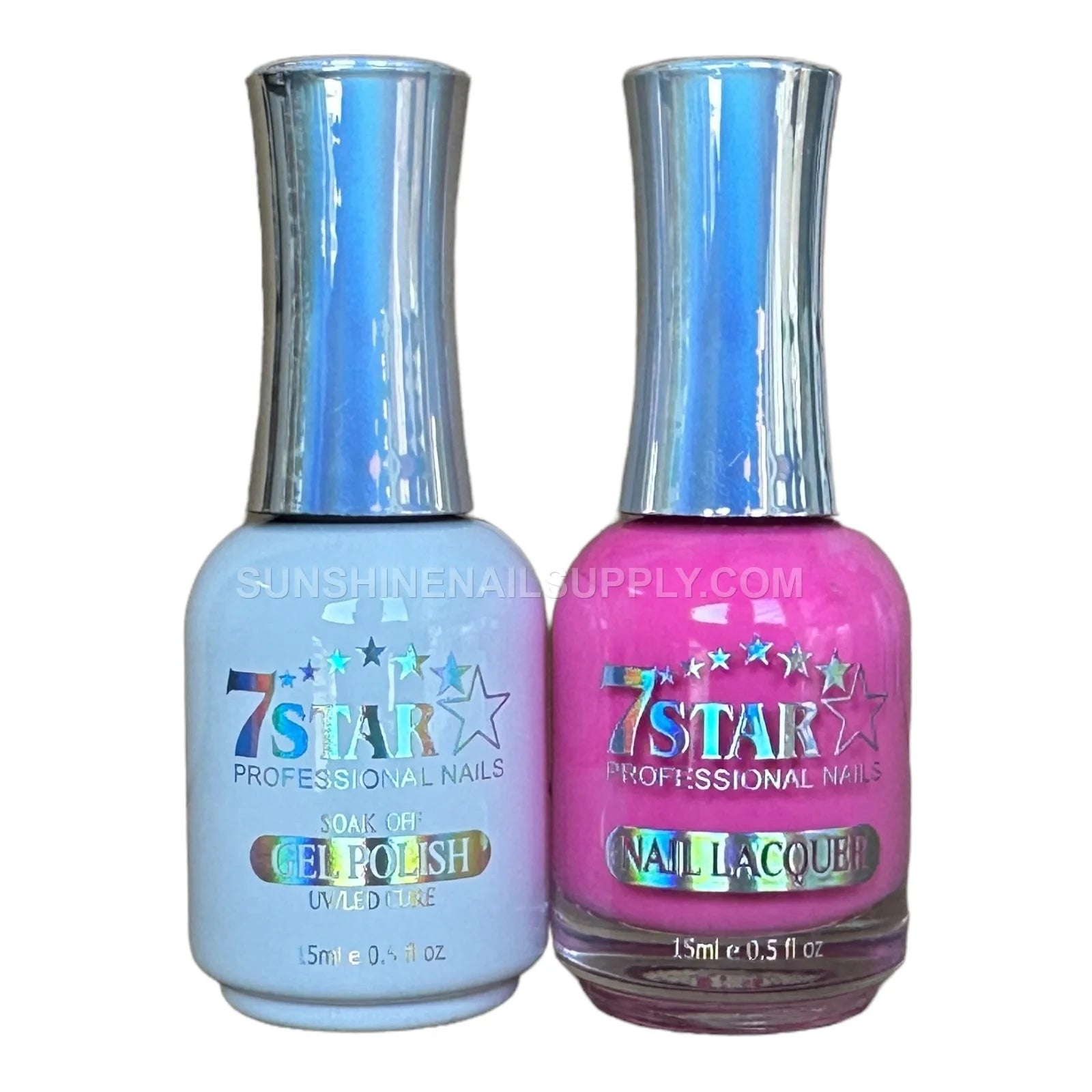 7 Star UV/LED Soak Off Gel Polish 3 in 1 #176 – Bold Pink