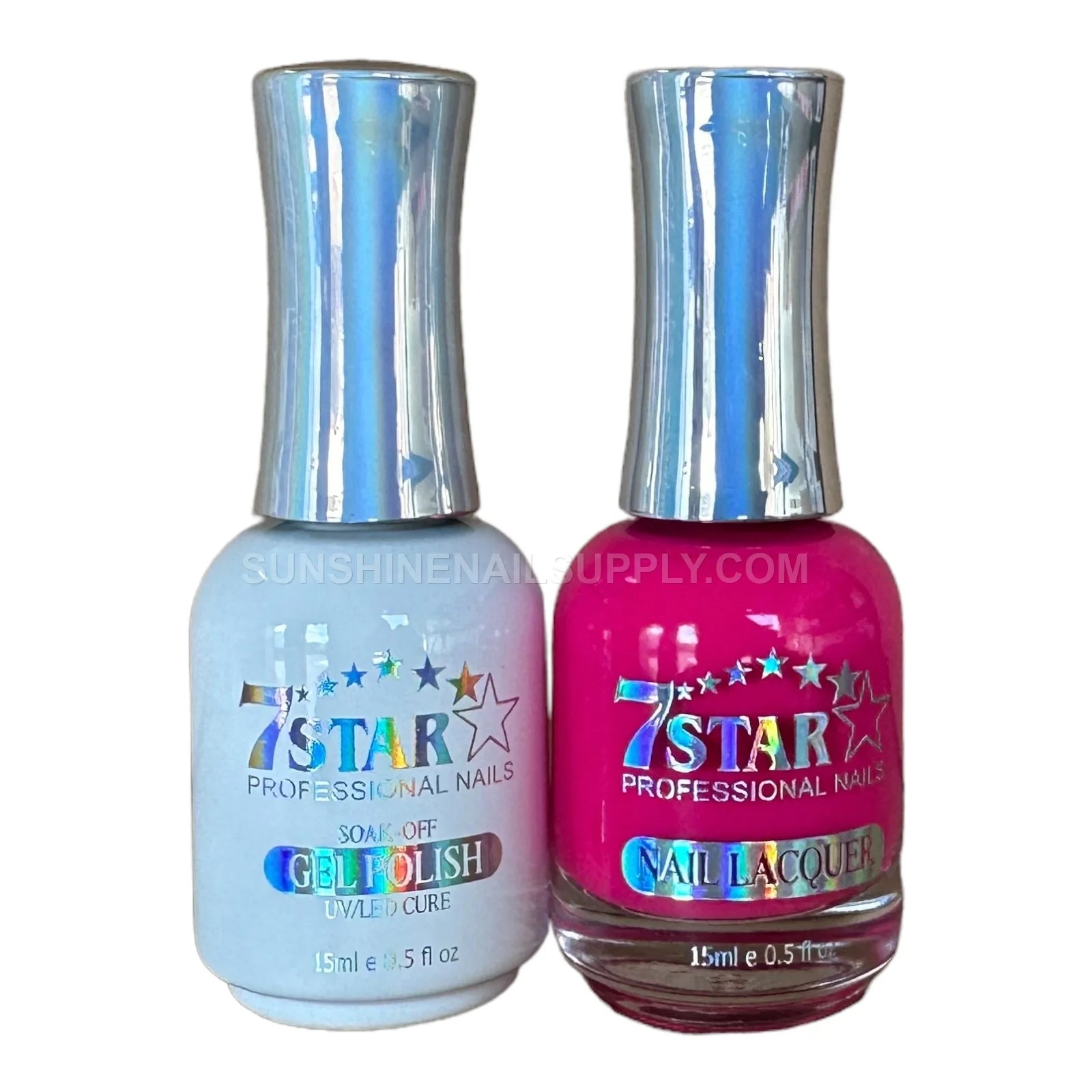 7 Star UV/LED Soak Off Gel Polish 3 in 1 #177 – Bold Pink