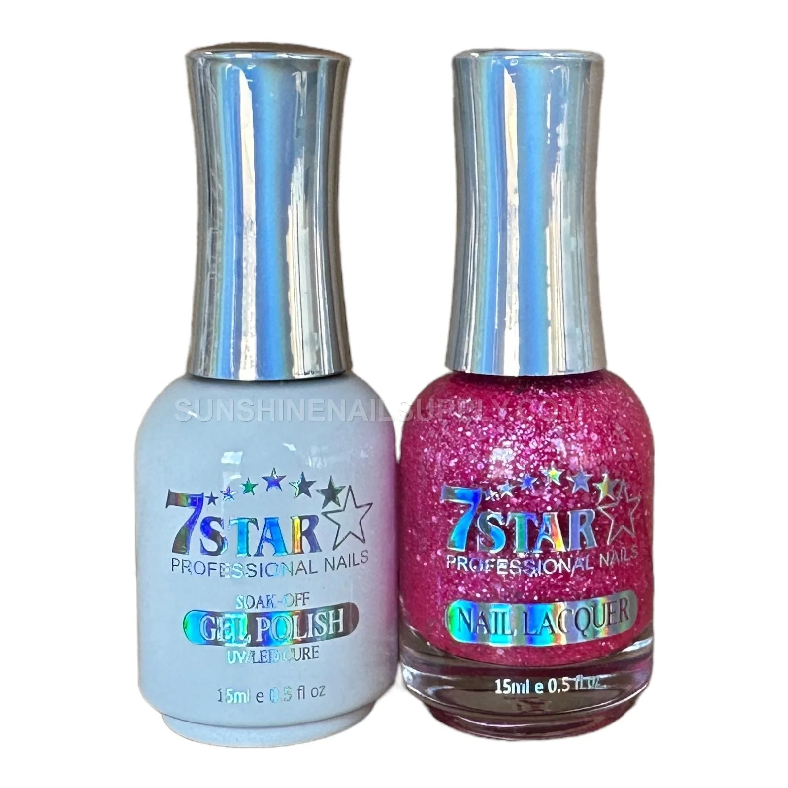 7 Star UV/LED Soak Off Gel Polish 3 in 1 #189 – Sparkling Pink