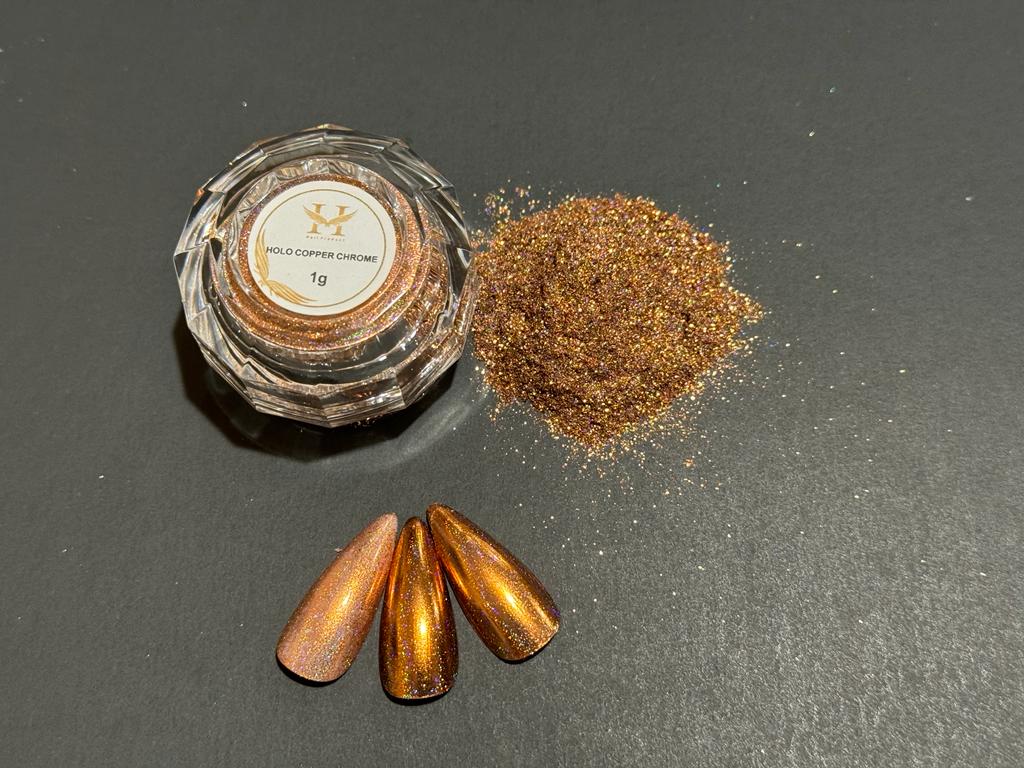 Hang Holo Copper Chrome #21 – 1g Holographic Nail Powder