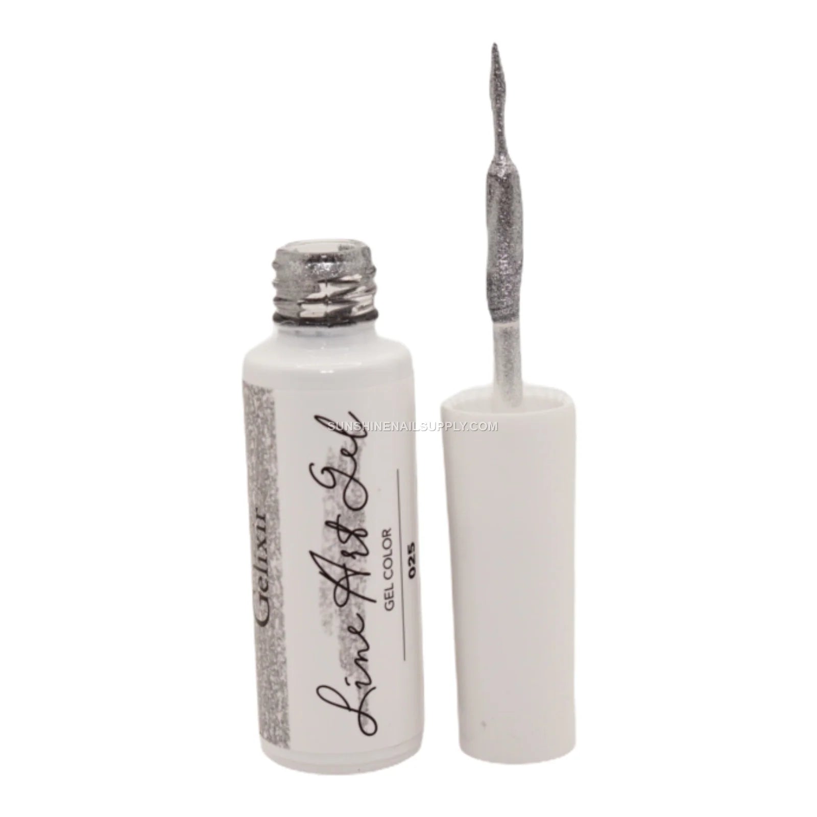 Gelixir Line Art Gel #025 - Professional Silver Nail Art Gel