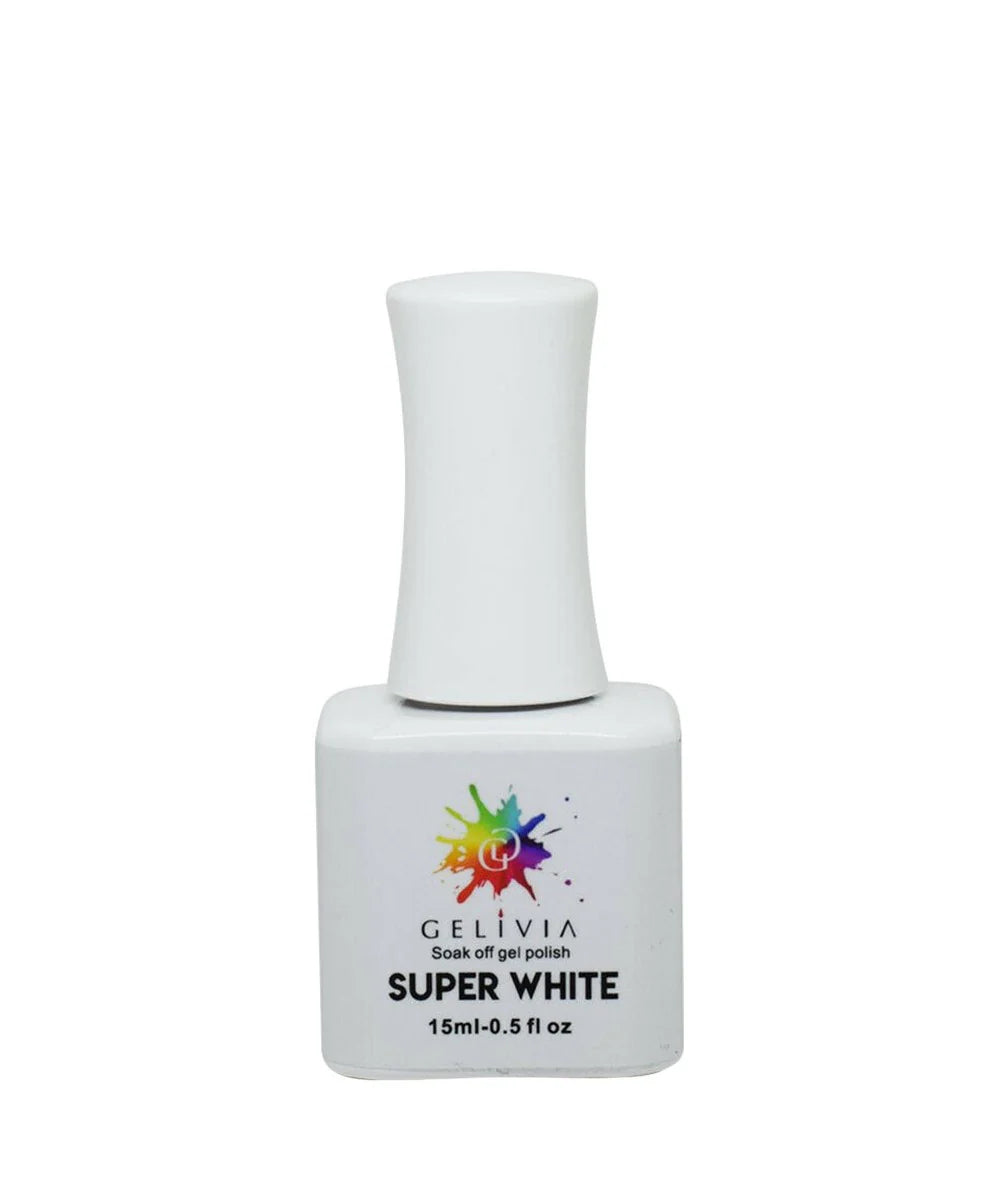Gelivia Gel - Super White Soak Off Gel Polish, 15ml