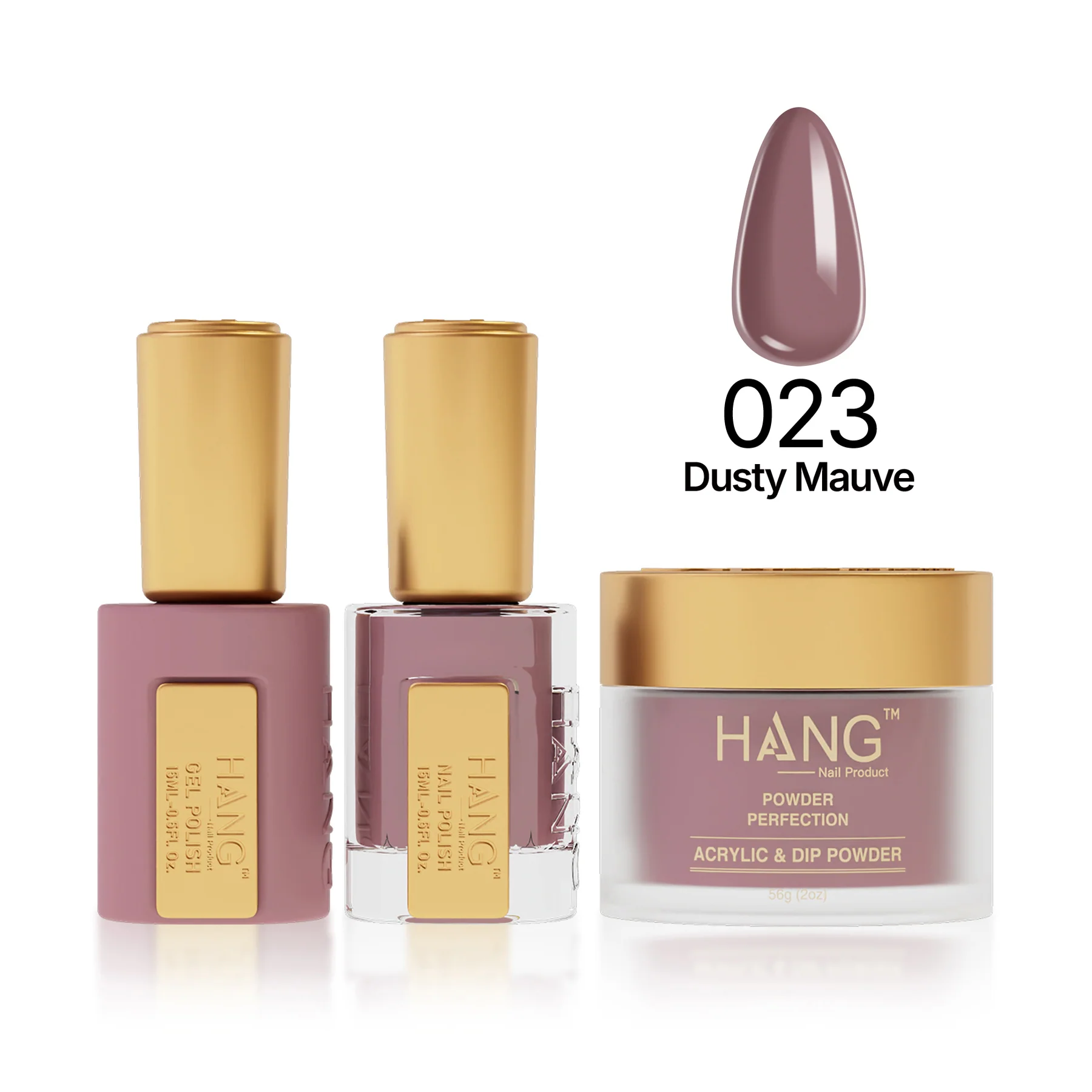 #23 Hang Moonlight Dusty Mauve – Premium Gel Nail Polish