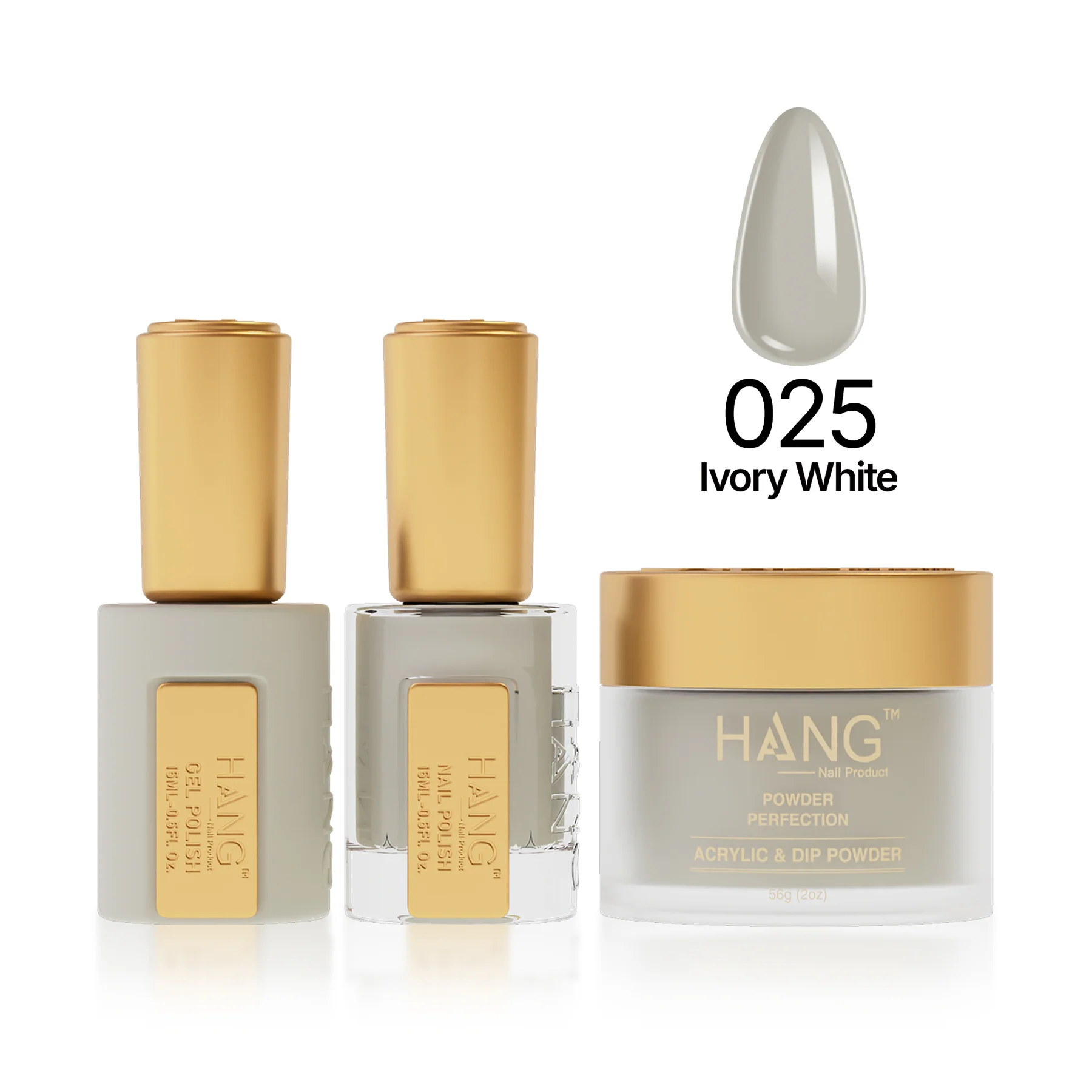 #25 Hang Moonlight Ivory White – Premium Gel Nail Polish