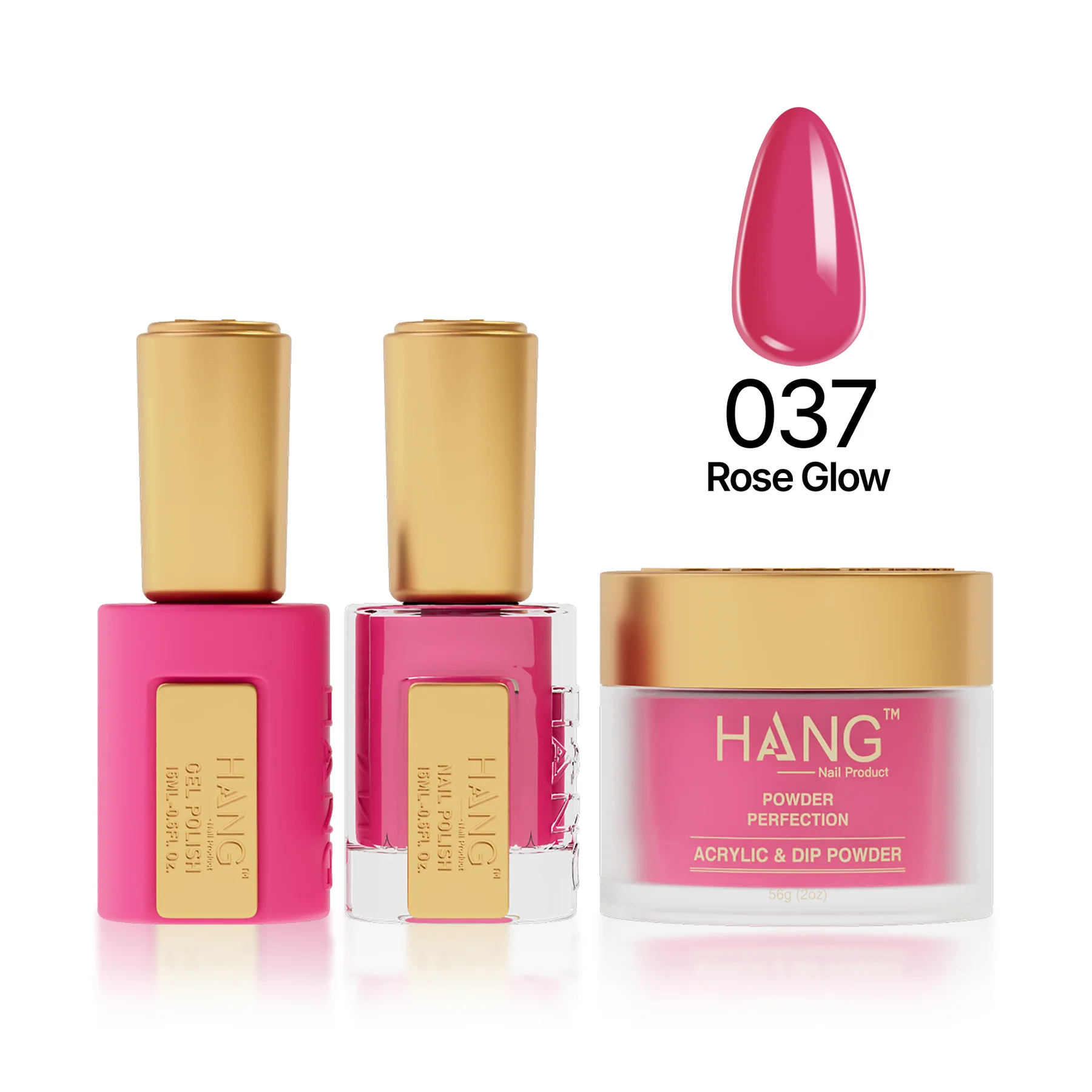#37 Hang Moonlight Rose Glow – Elegant Gel Nail Polish