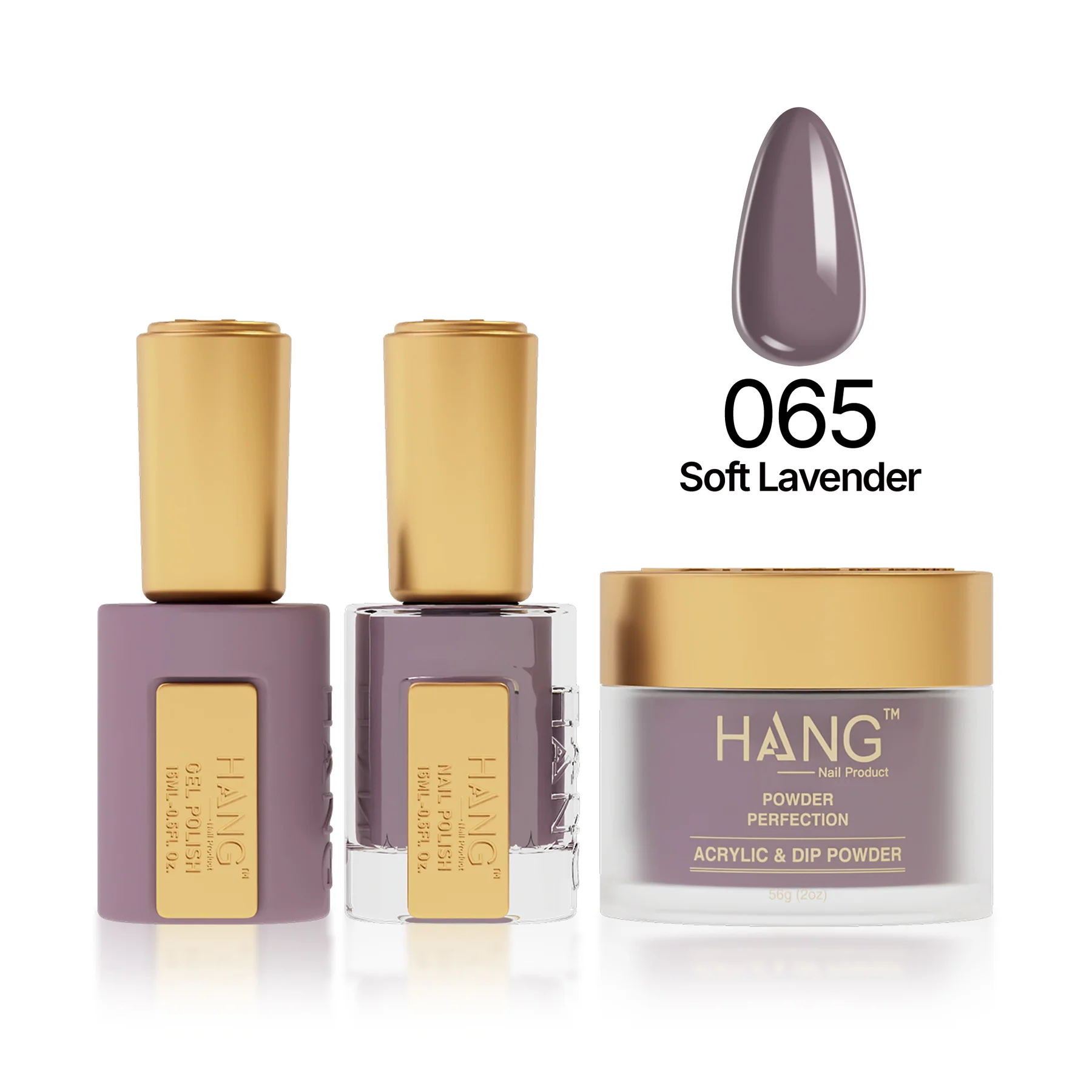 #65 Hang Moonlight Soft Lavender – Long-Lasting Nail Polish
