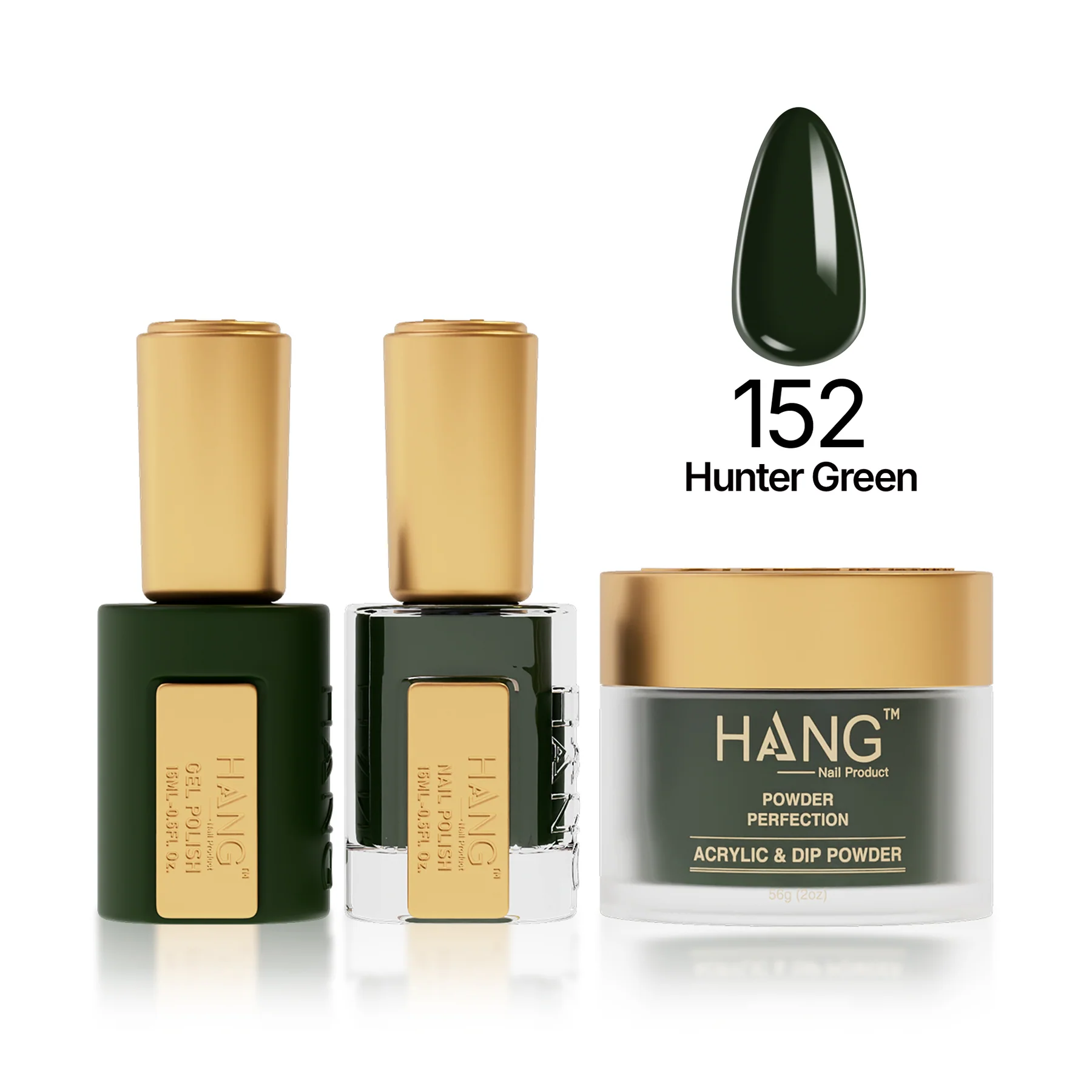 #152 Hang Moonlight Hunter Green – Gel, Polish & Dip