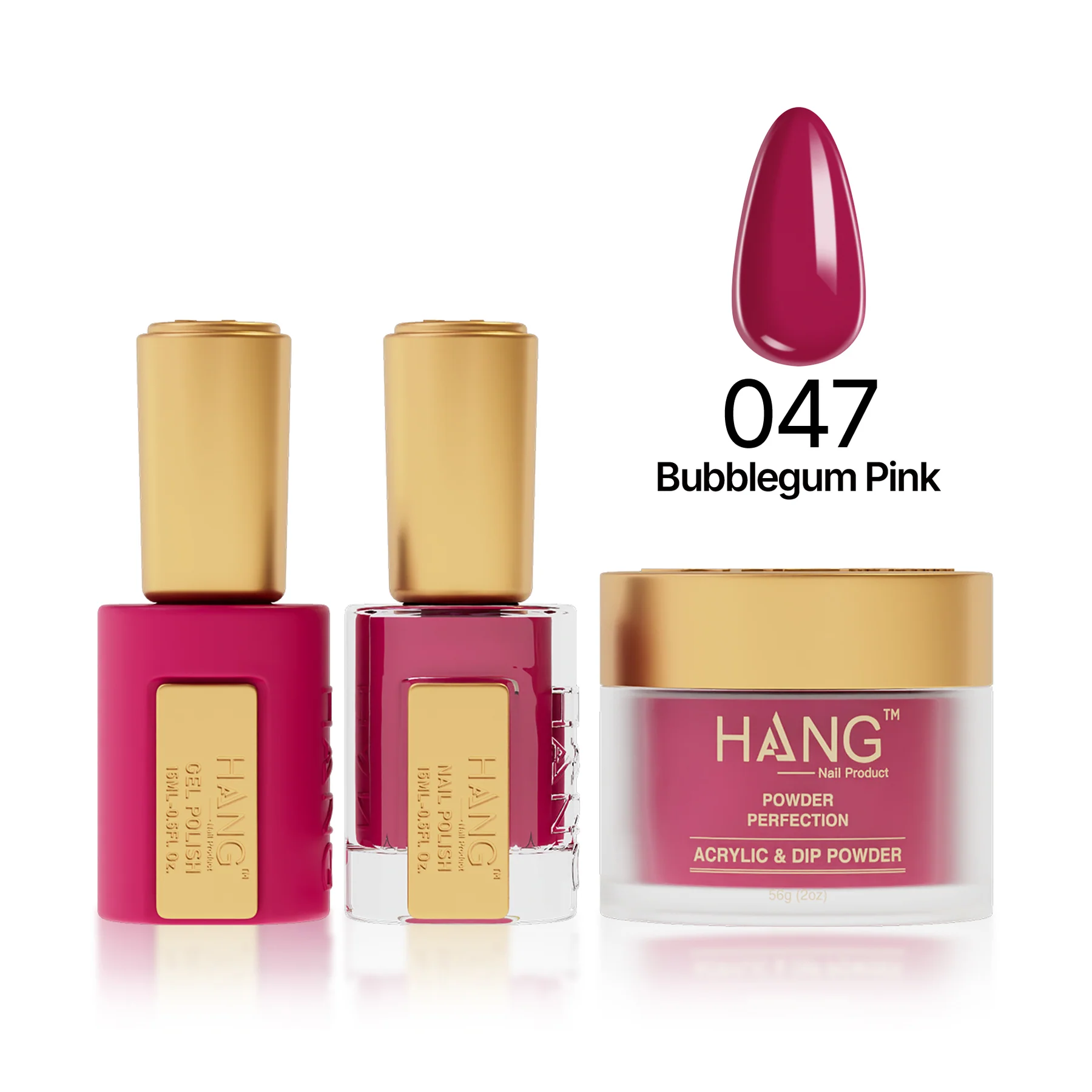 #47 Hang Moonlight Bubblegum Pink – Fun Gel Nail Polish