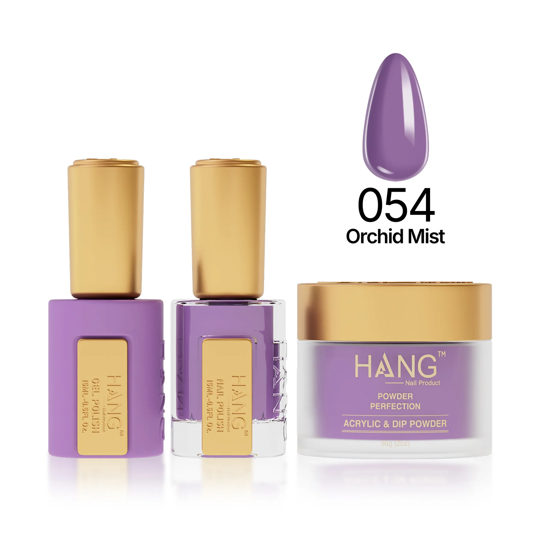 #54 Orchid Mist – Hang Moonlight Nail Gel & Powder