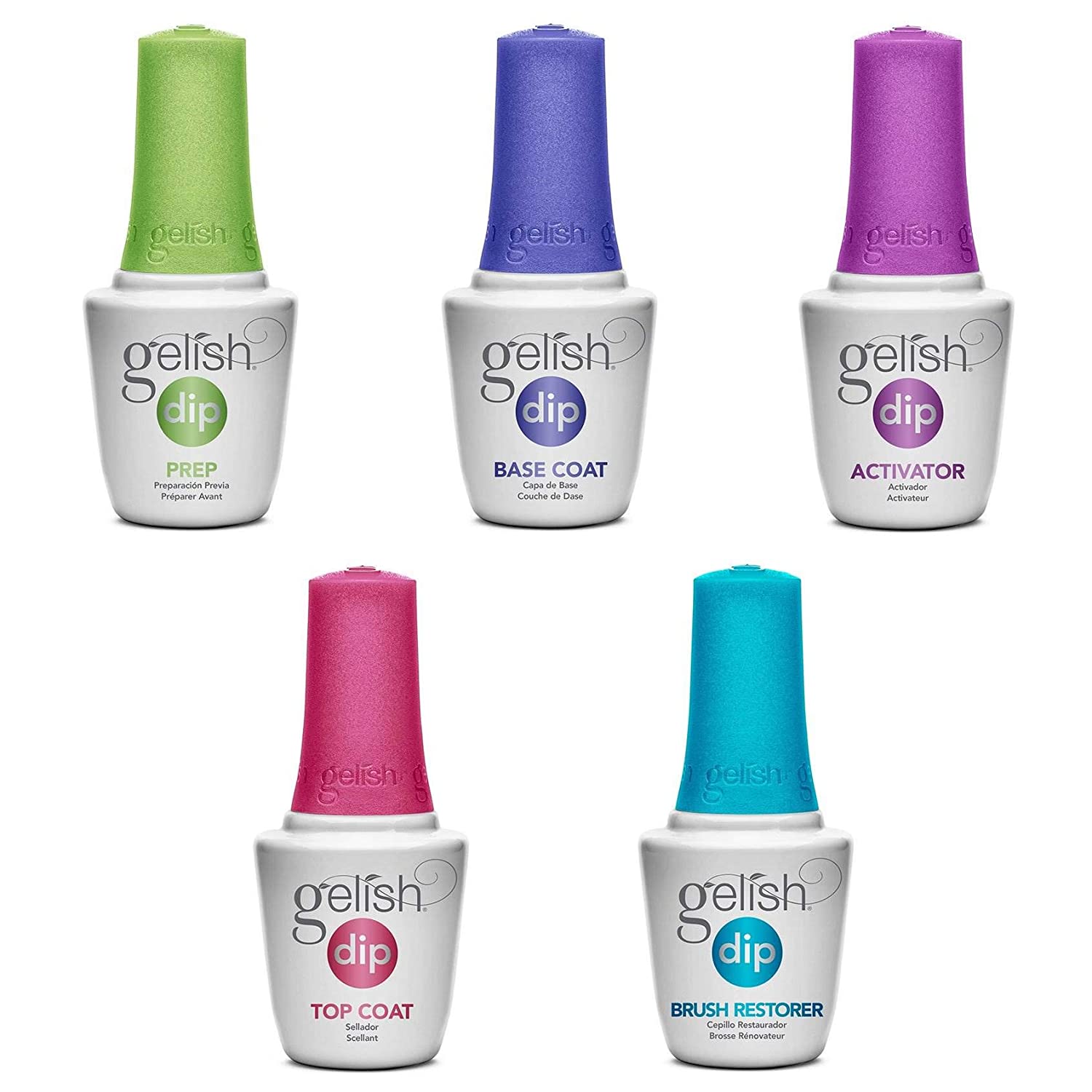 Gelish Dip Solutions System 5-Step Nail Kit 15ml Each